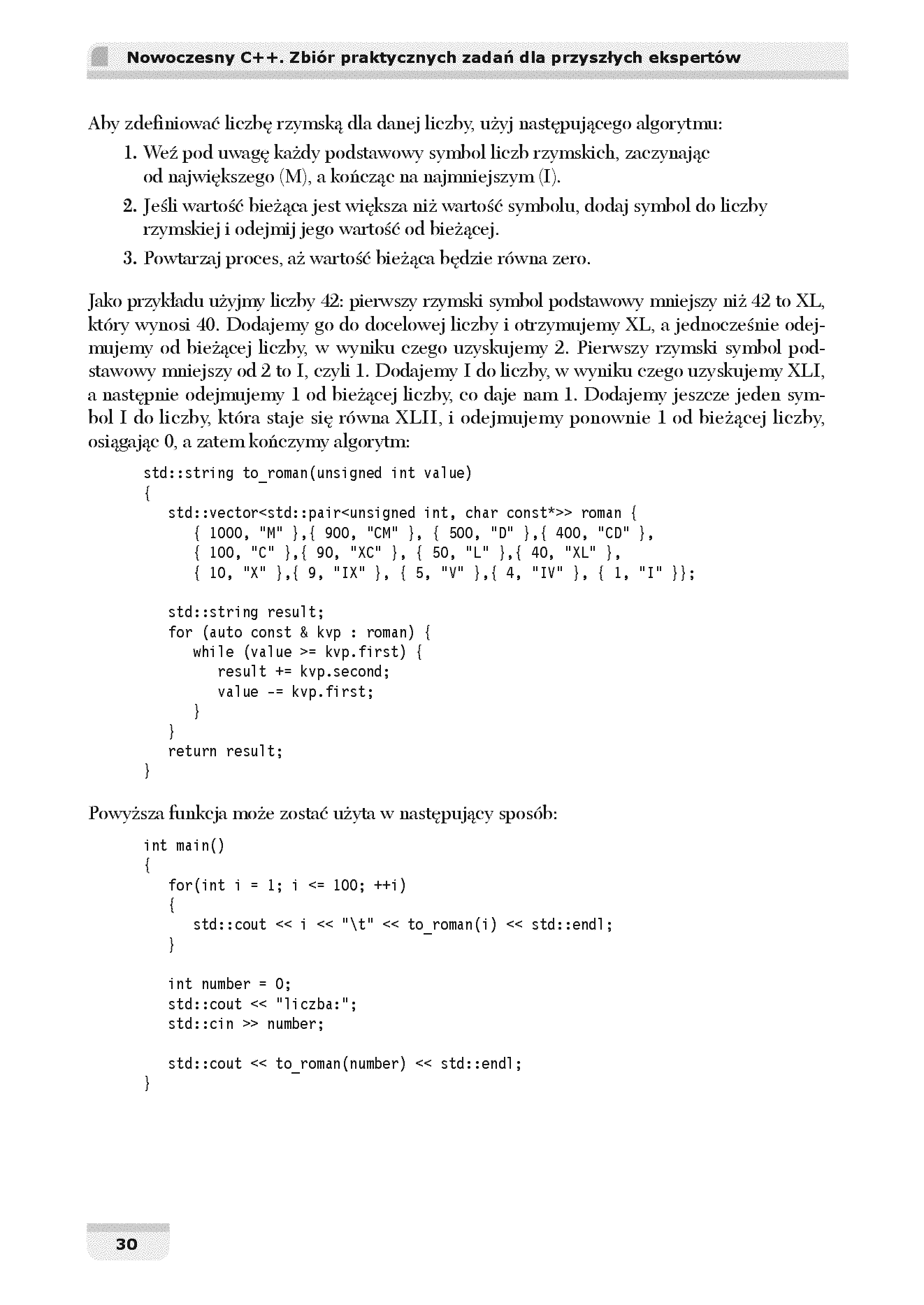 Fragment „Nowoczesny C++. Zbiór praktycznych zadań dla przyszłych ekspertów” — strona 20 z 30