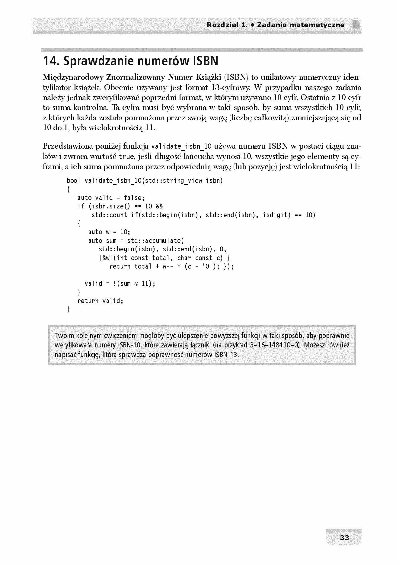 Fragment „Nowoczesny C++. Zbiór praktycznych zadań dla przyszłych ekspertów” — strona 23 z 30
