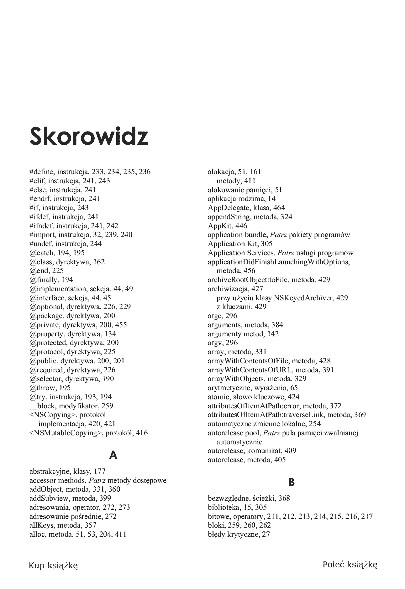 Fragment „Objective-C. Vademecum profesjonalisty. Wydanie III” — strona 30 z 30