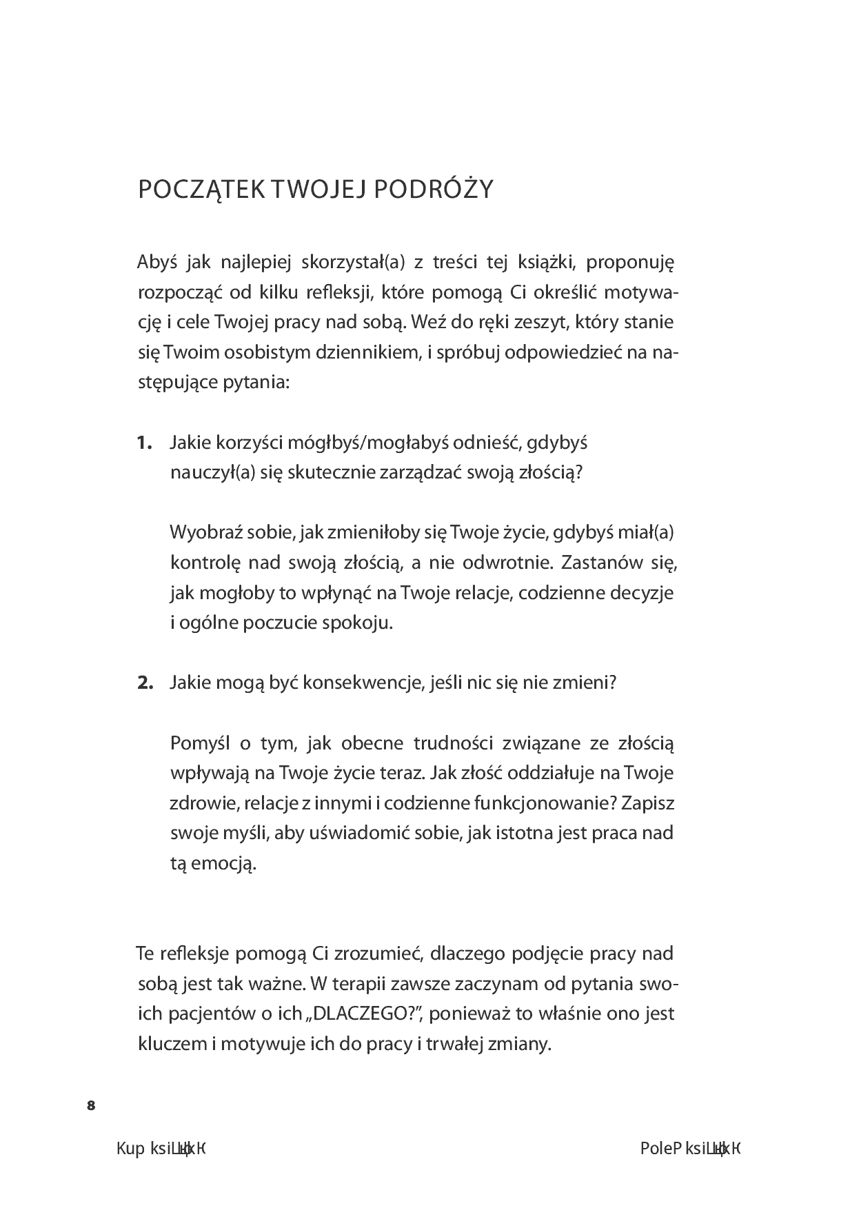 Fragment „Złość odczarowana. Zrozum ją, zaakceptuj i wykorzystaj” — strona 8 z 24