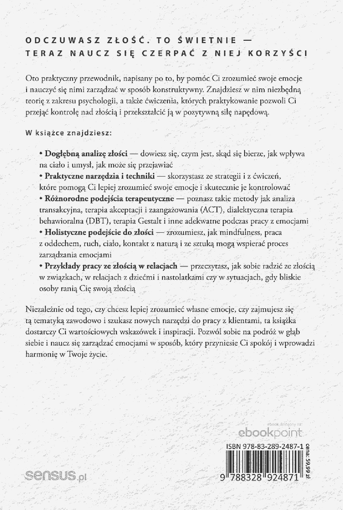 Fragment „Złość odczarowana. Zrozum ją, zaakceptuj i wykorzystaj” — strona 24 z 24