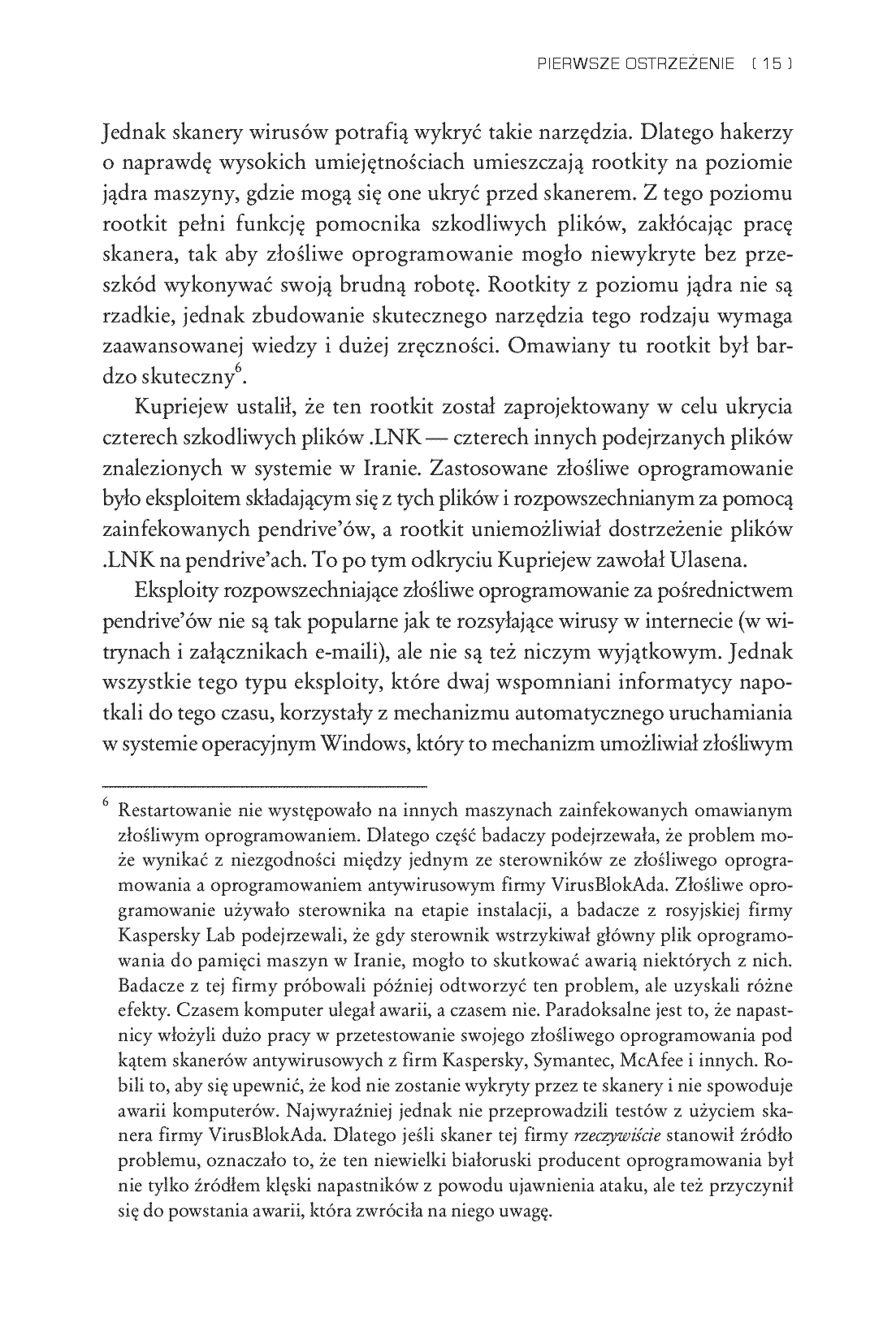 Fragment „Odliczając do dnia zero. Stuxnet, czyli prawdziwa historia cyfrowej broni” — strona 9 z 22