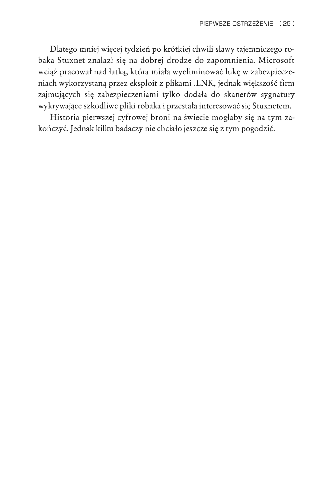 Fragment „Odliczając do dnia zero. Stuxnet, czyli prawdziwa historia cyfrowej broni” — strona 19 z 22