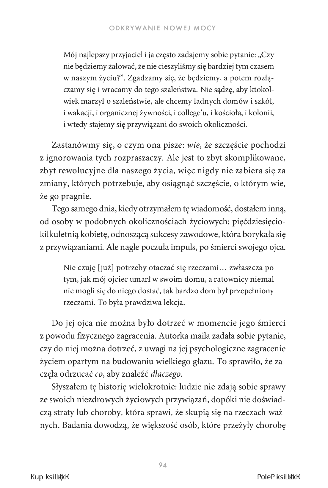 Fragment „Odkrywanie nowej mocy. W poszukiwaniu spełnienia, harmonii i celu w drugim rozdziale życia” — strona 26 z 30