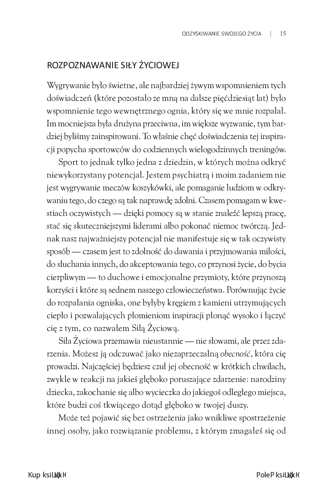 Fragment „Siła Życiowa. Cztery sposoby dokonywania wewnętrznej transformacji i rozpalania swojego potencjału” — strona 7 z 30