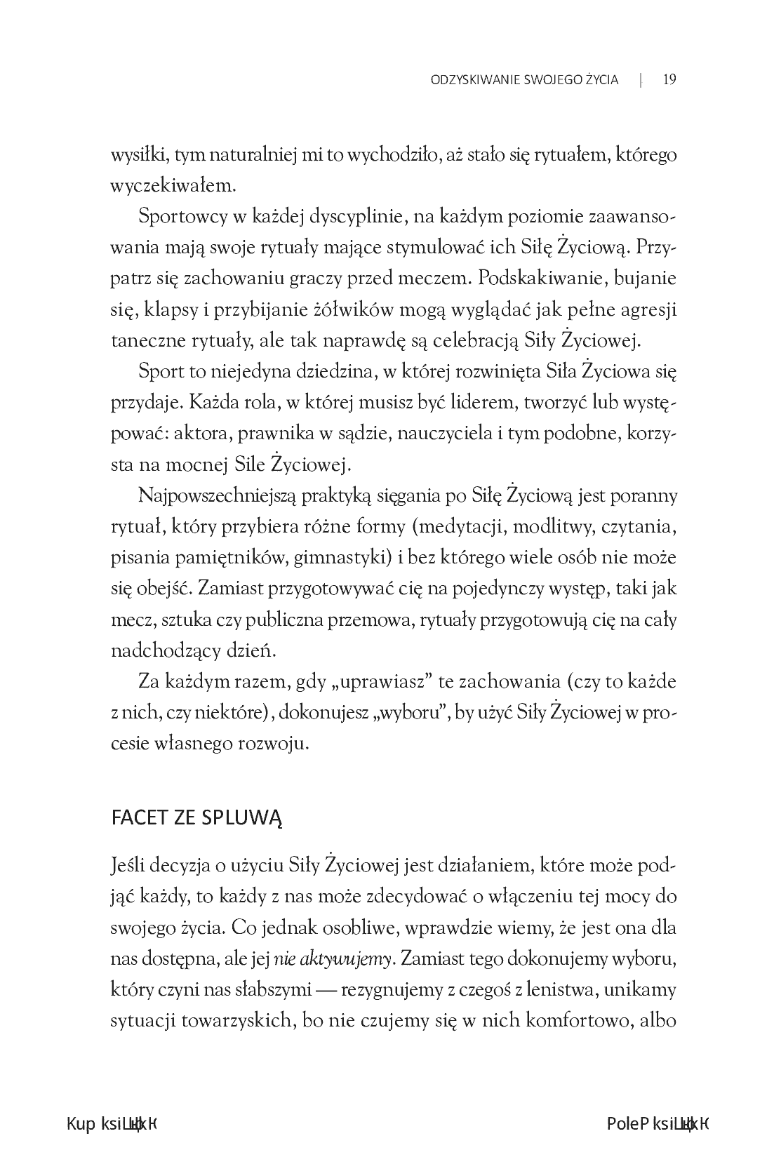 Fragment „Siła Życiowa. Cztery sposoby dokonywania wewnętrznej transformacji i rozpalania swojego potencjału” — strona 11 z 30