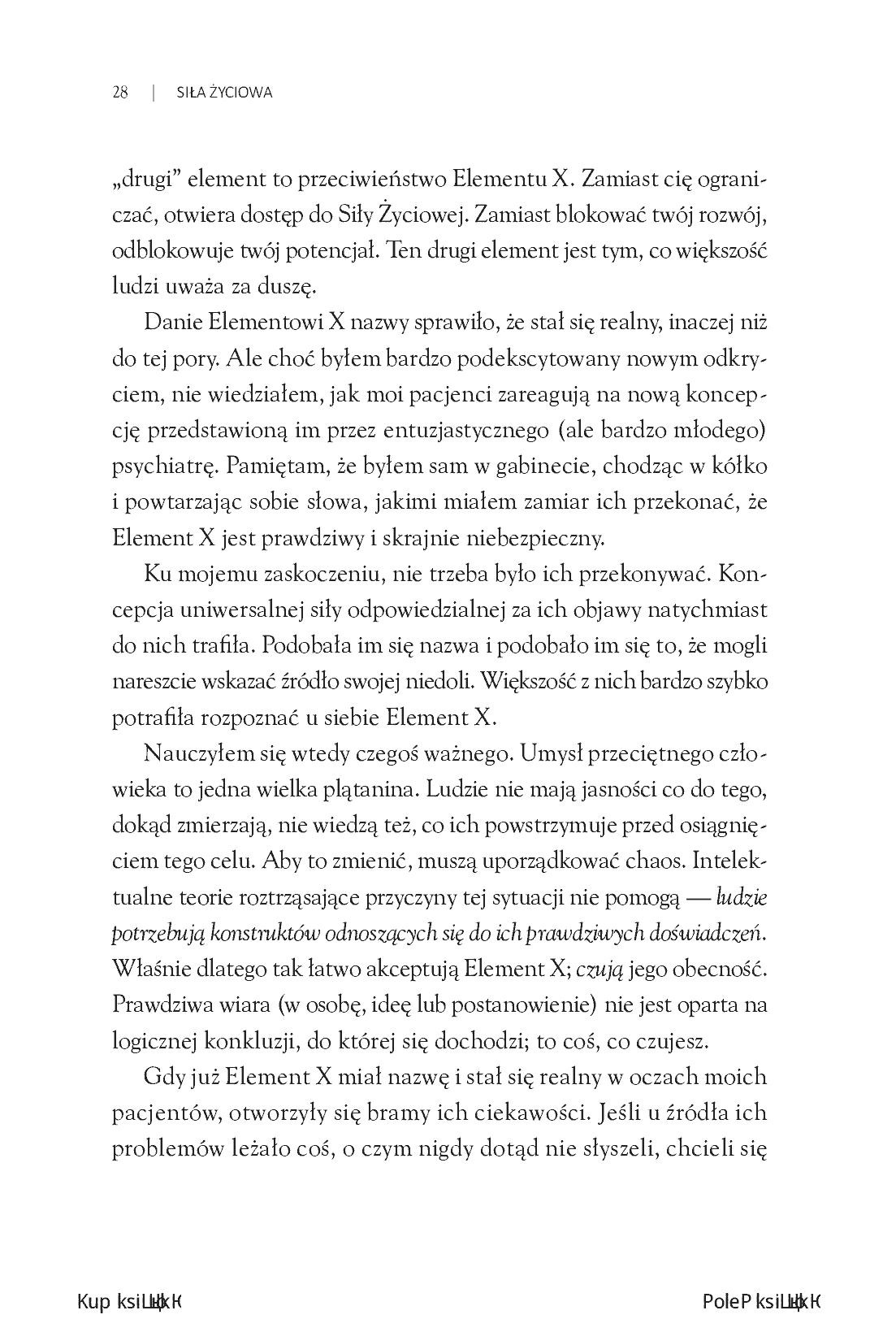 Fragment „Siła Życiowa. Cztery sposoby dokonywania wewnętrznej transformacji i rozpalania swojego potencjału” — strona 20 z 30