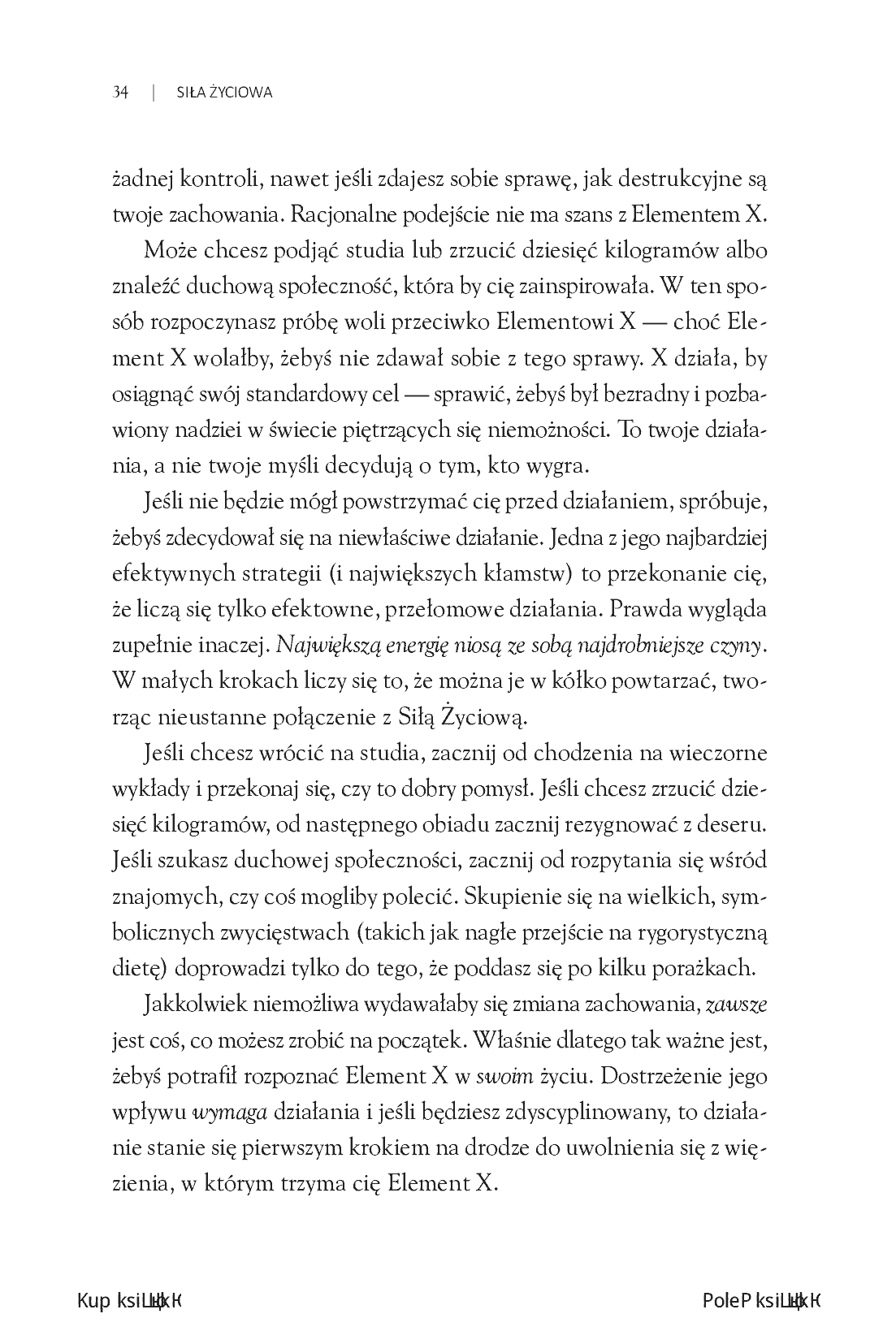 Fragment „Siła Życiowa. Cztery sposoby dokonywania wewnętrznej transformacji i rozpalania swojego potencjału” — strona 26 z 30