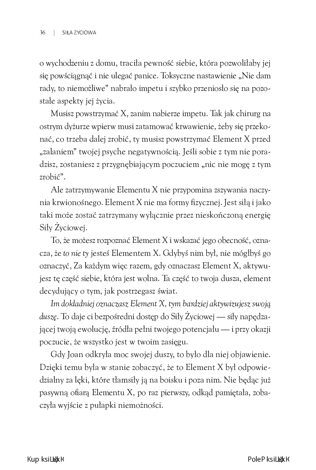 Fragment „Siła Życiowa. Cztery sposoby dokonywania wewnętrznej transformacji i rozpalania swojego potencjału” — strona 28 z 30