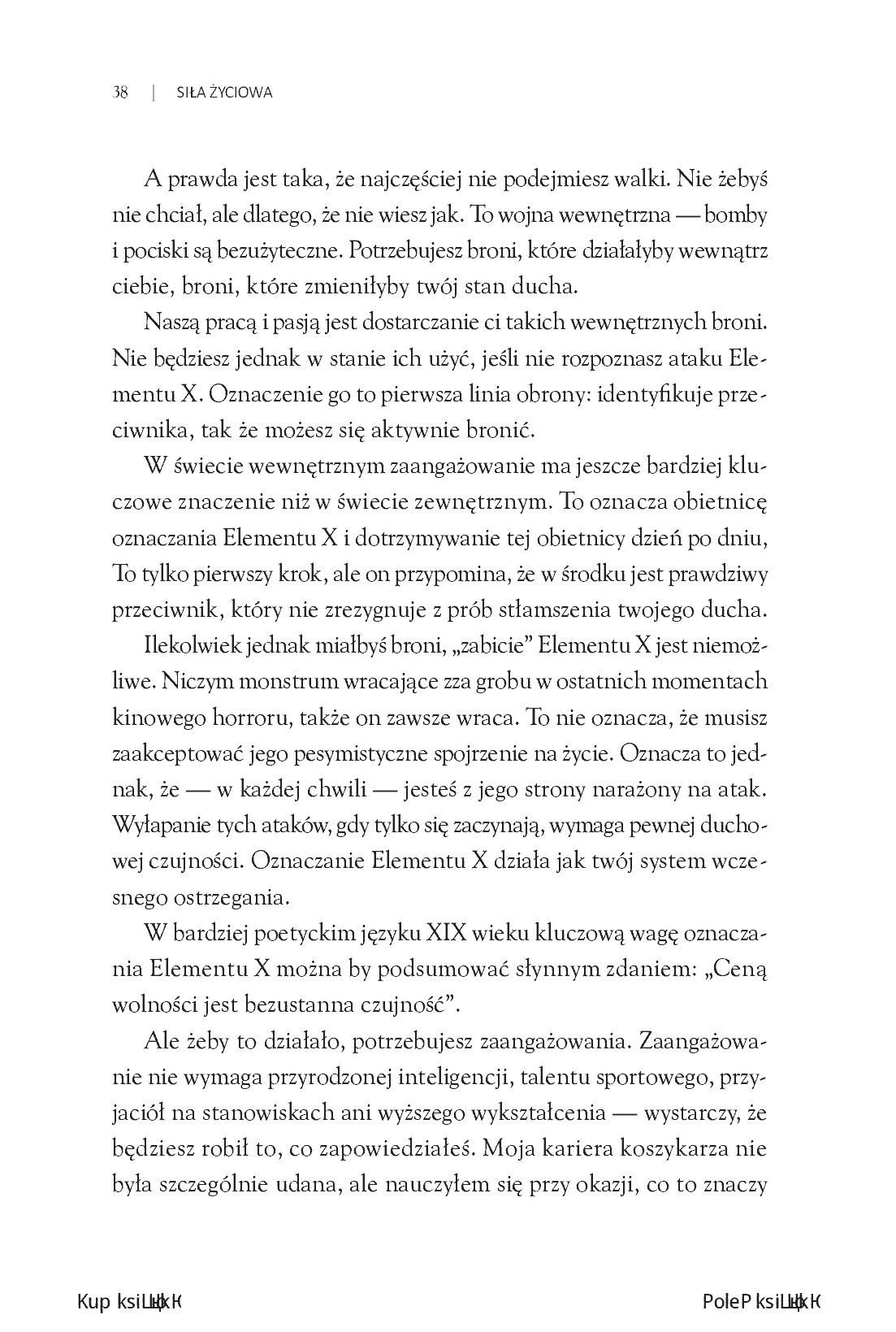 Fragment „Siła Życiowa. Cztery sposoby dokonywania wewnętrznej transformacji i rozpalania swojego potencjału” — strona 30 z 30