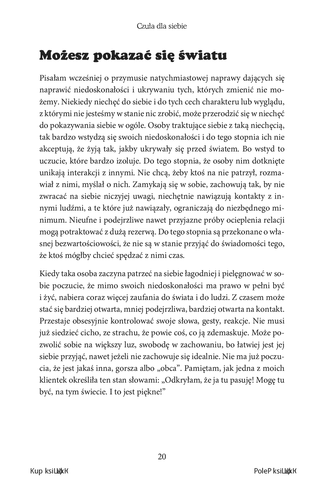 Fragment „Czuła dla siebie. Żyj wolna od presji i lęku” — strona 12 z 14