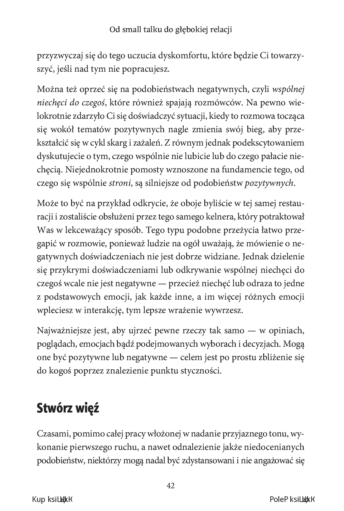 Fragment „Od small talku do głębokiej relacji. Jak stać się zręcznym rozmówcą i łatwo zawierać przyjaźnie” — strona 20 z 30