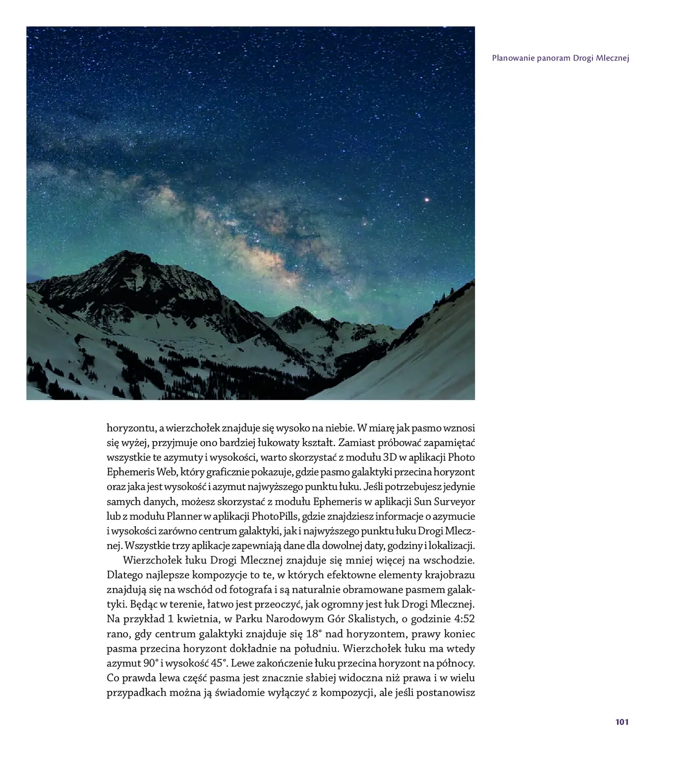Fragment „Od zmierzchu do świtu. Przewodnik po nocnej fotografii krajobrazowej. Wydanie II” — strona 25 z 30