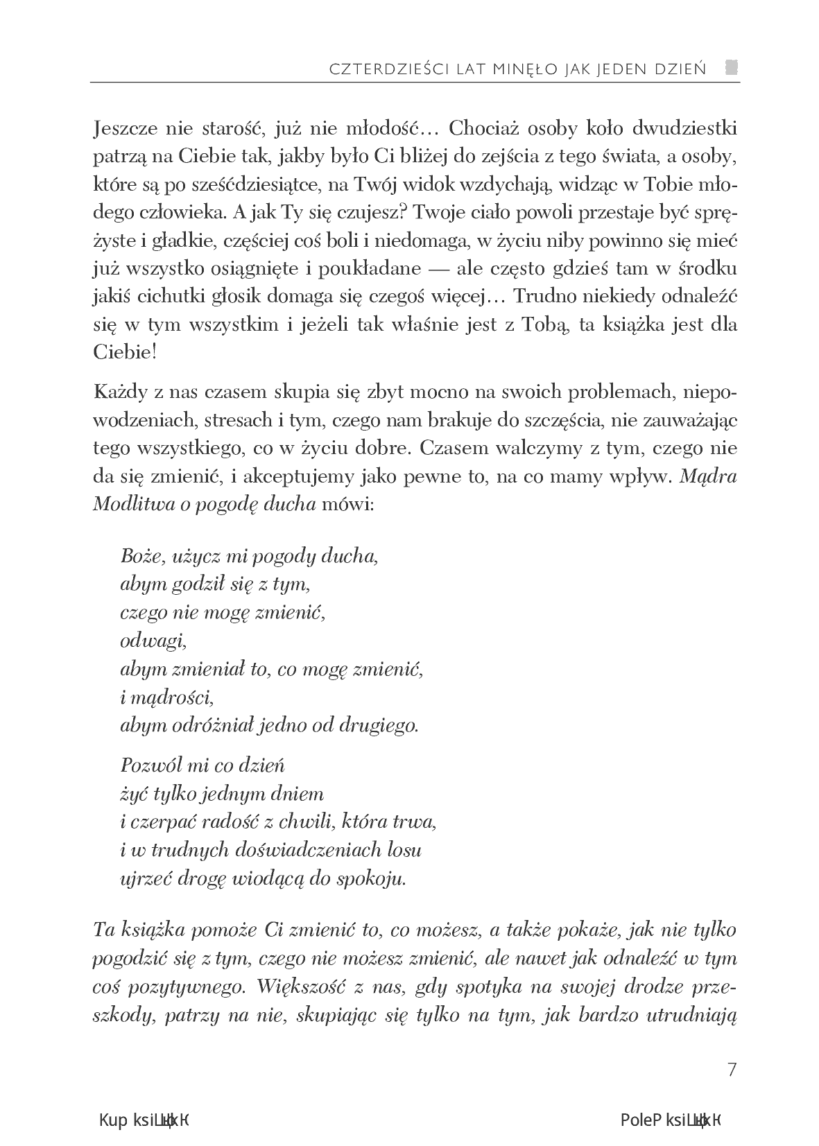 Fragment „Fantastyczna czterdziestka! Poradnik pozytywnego życia” — strona 7 z 14