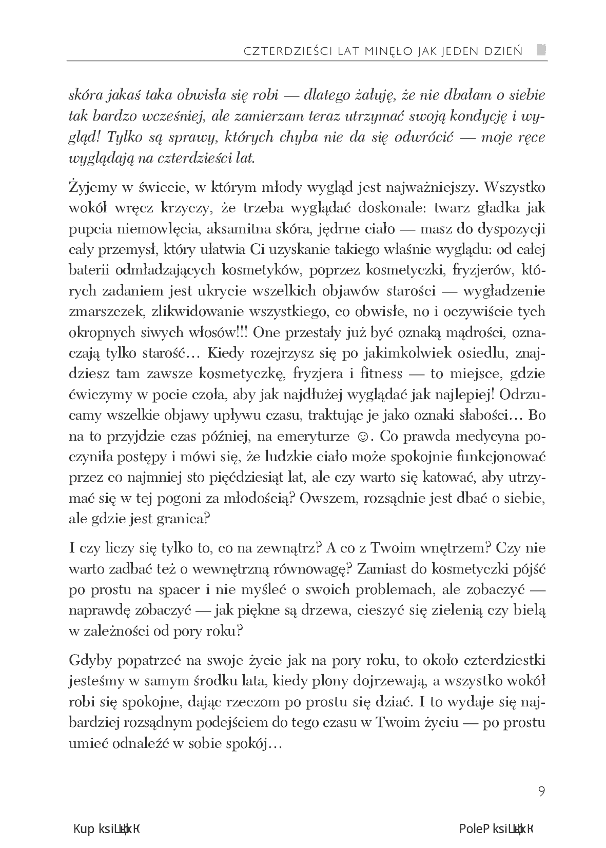 Fragment „Fantastyczna czterdziestka! Poradnik pozytywnego życia” — strona 9 z 14