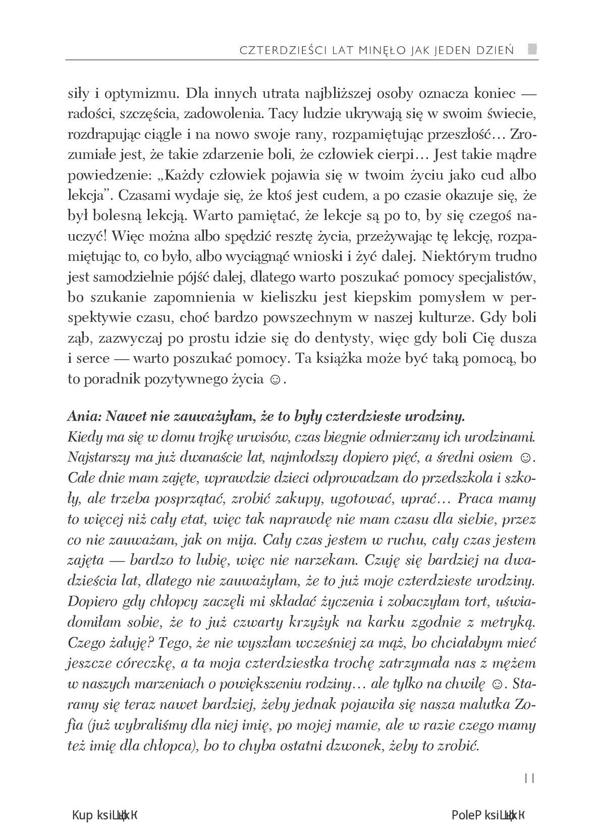 Fragment „Fantastyczna czterdziestka! Poradnik pozytywnego życia” — strona 11 z 14