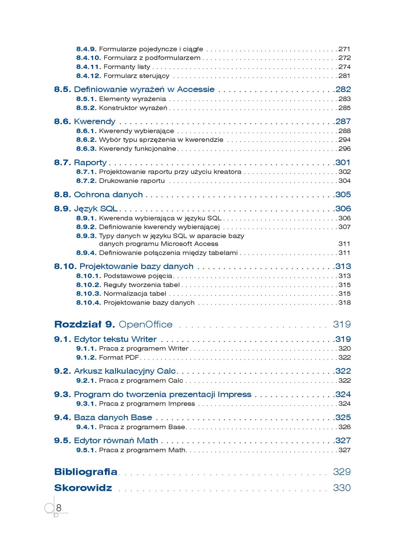 Fragment „Oprogramowanie biurowe. Podręcznik do nauki zawodu technik informatyk” — strona 7 z 30