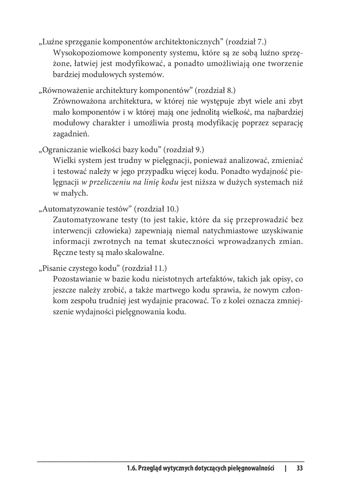 Fragment „Oprogramowanie łatwe w utrzymaniu. Pisz kod podatny na przyszłe zmiany” — strona 19 z 28
