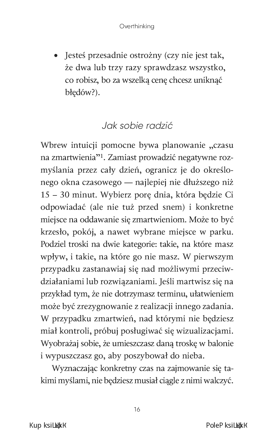 Fragment „Overthinking. Jak radzić sobie z nadmiernym myśleniem. Inteligencja emocjonalna. Harvard Business Review” — strona 14 z 22