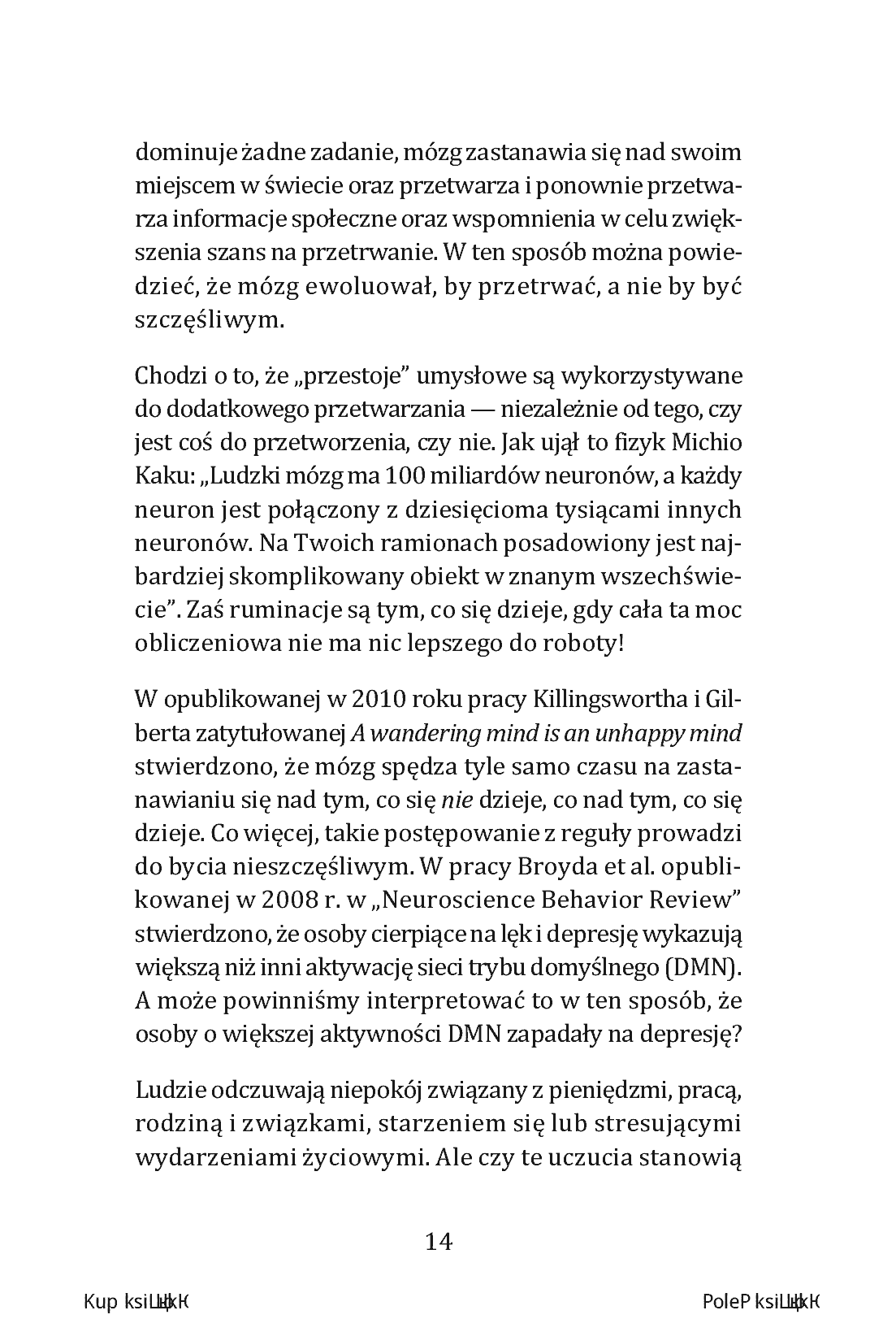 Fragment „Overthinking, czyli gdy myślisz za dużo. 23 techniki pokonywania paraliżu analitycznego i skupiania się na teraźniejszości” — strona 14 z 30