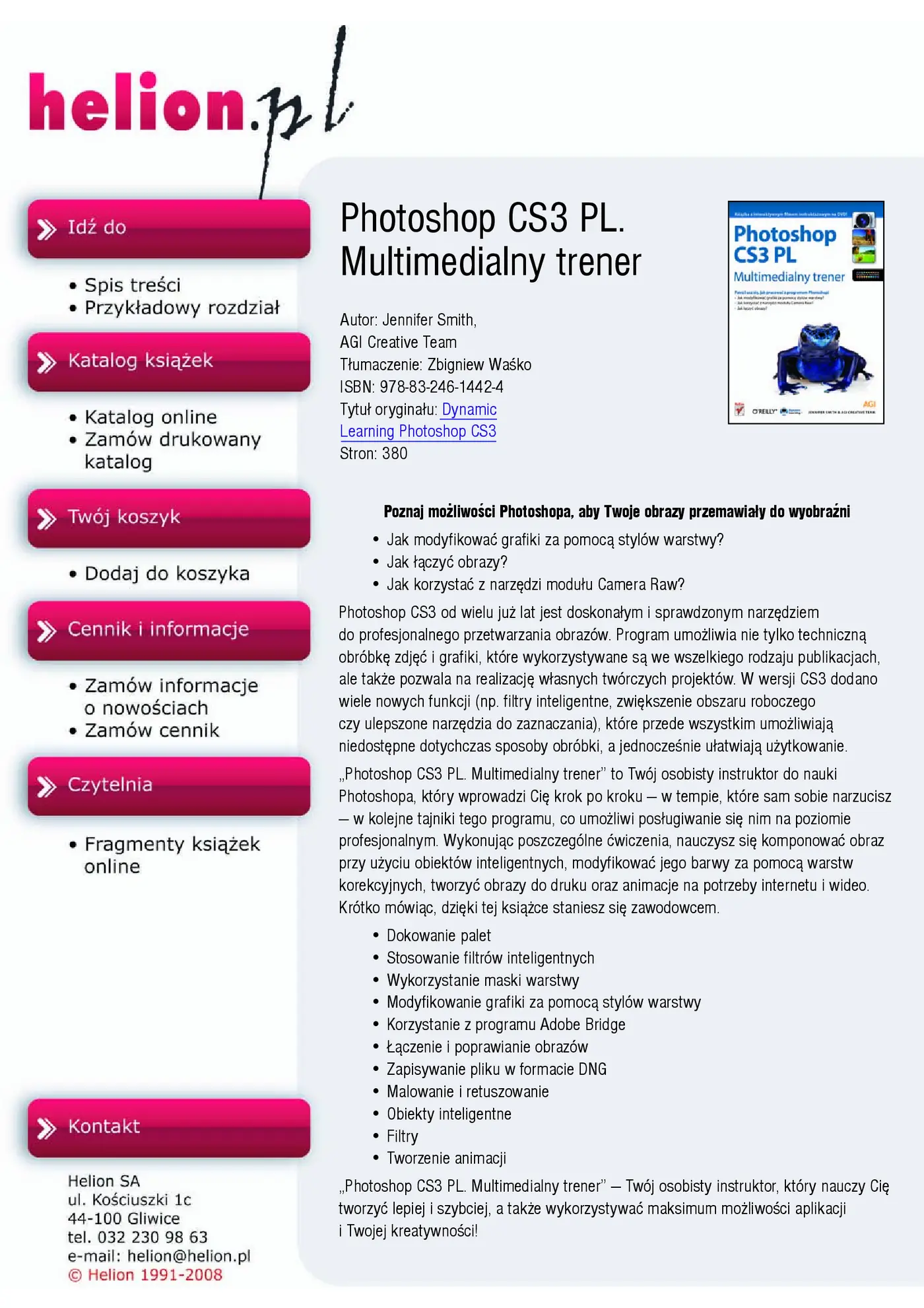 Fragment „Photoshop CS3 PL. Multimedialny trener” — strona 1 z 30