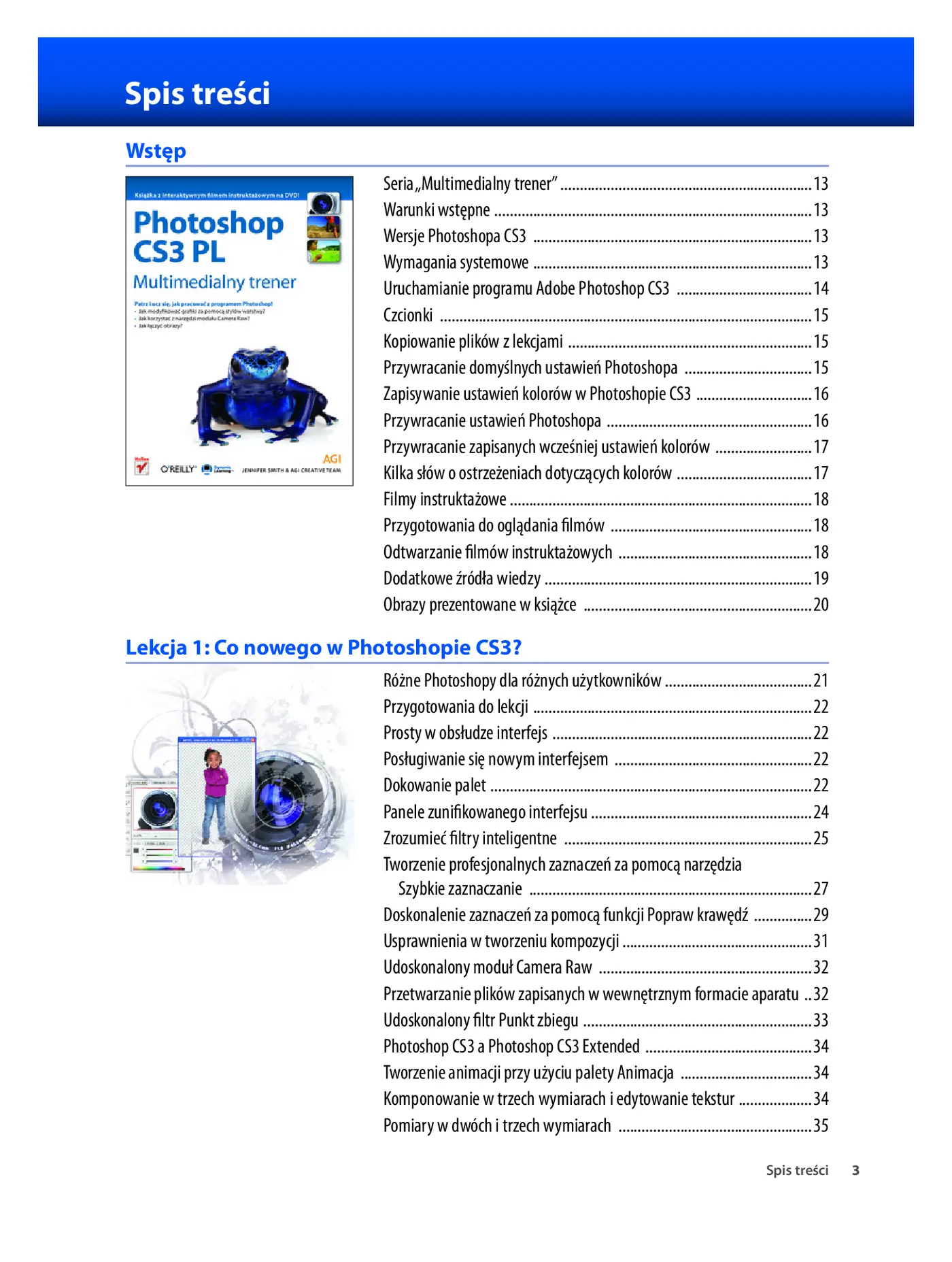 Fragment „Photoshop CS3 PL. Multimedialny trener” — strona 2 z 30