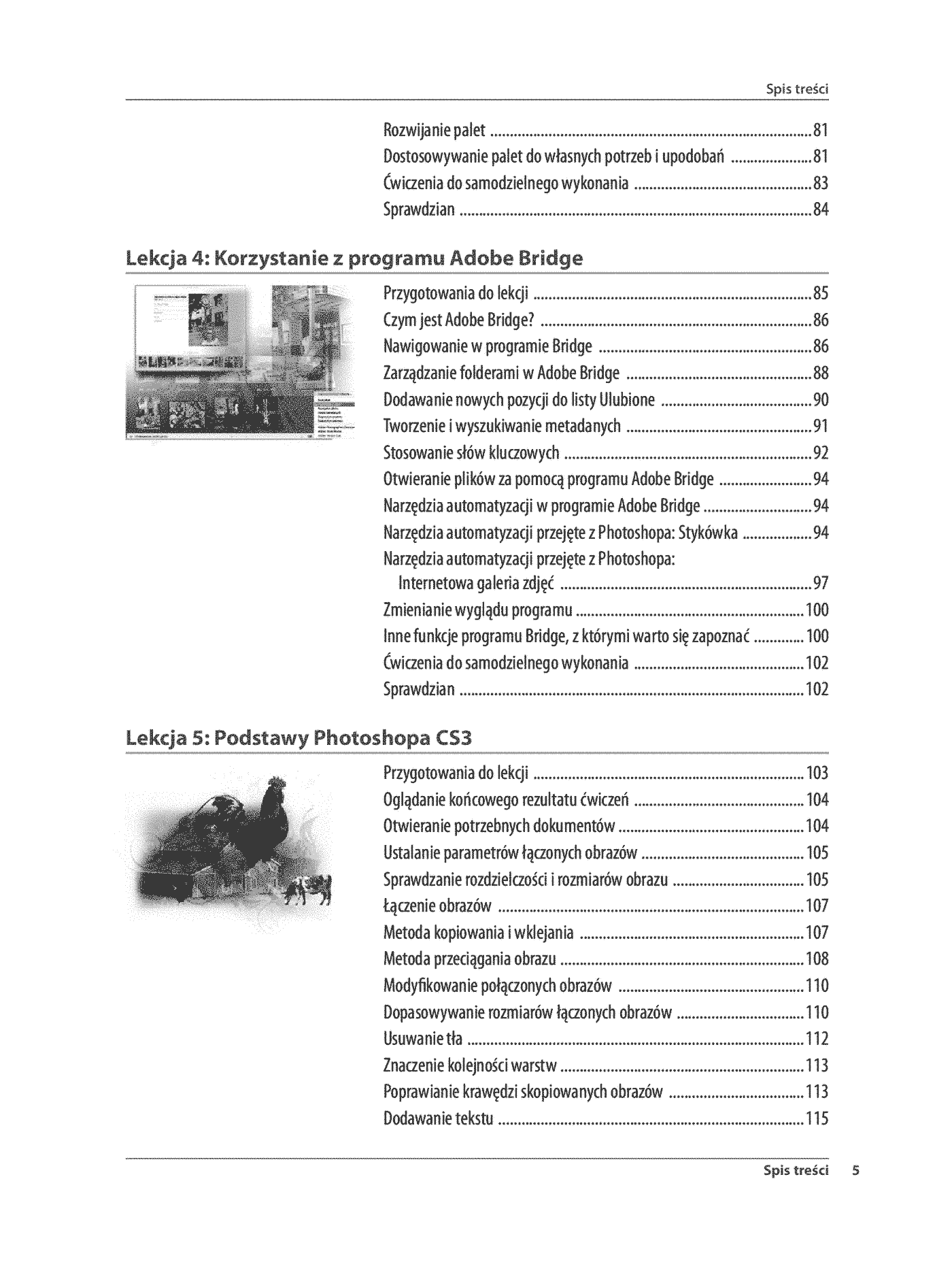 Fragment „Photoshop CS3 PL. Multimedialny trener” — strona 4 z 30