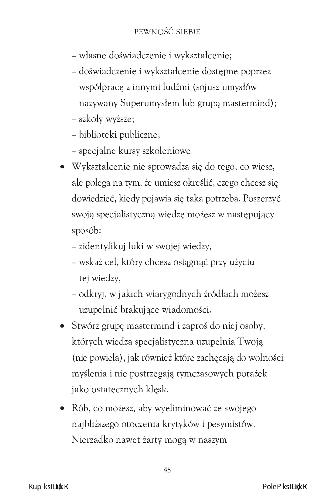 Fragment „Pewność siebie. Przepis na sukces według Napoleona Hilla” — strona 18 z 22