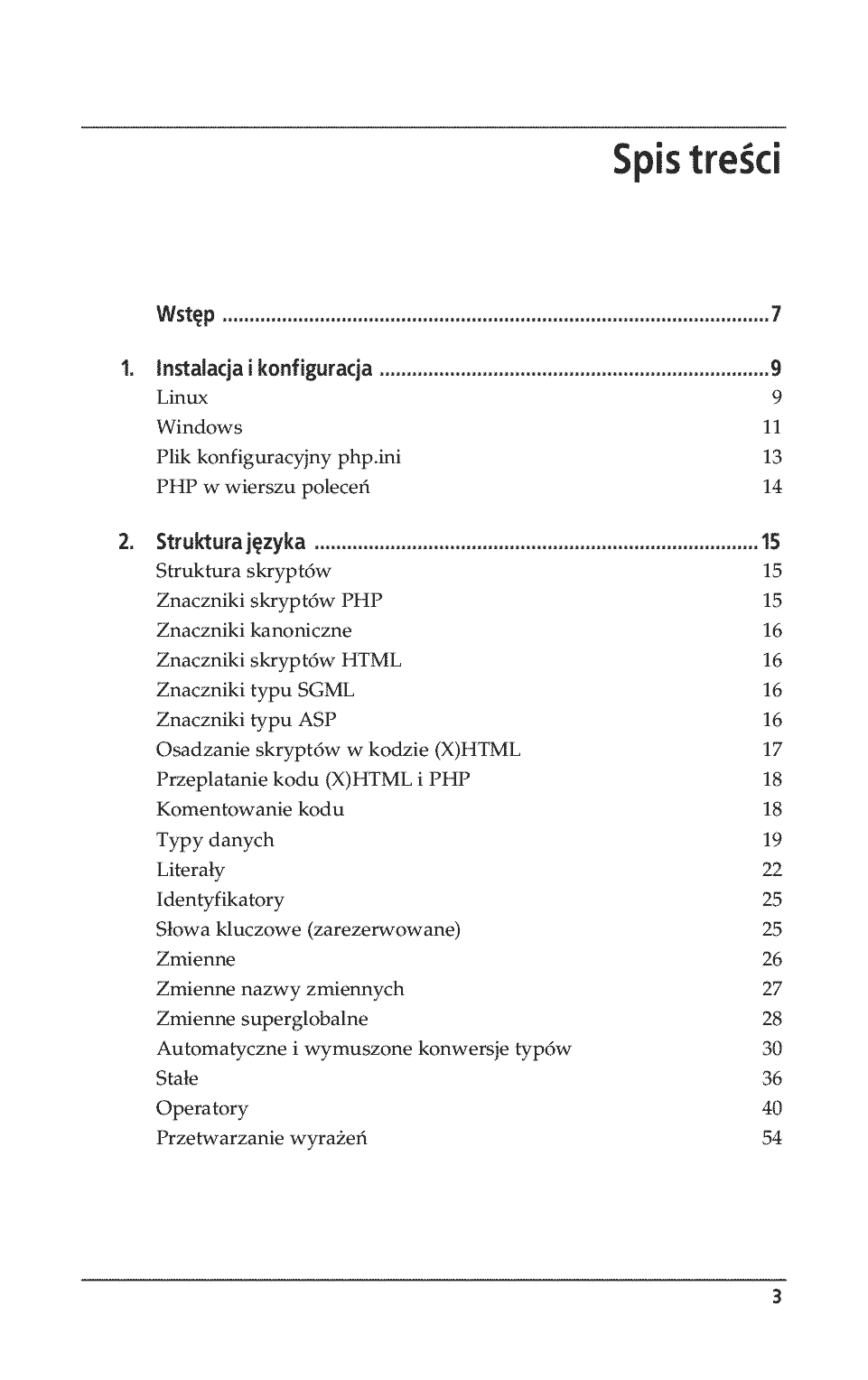Fragment „PHP 5. Leksykon kieszonkowy” — strona 3 z 26