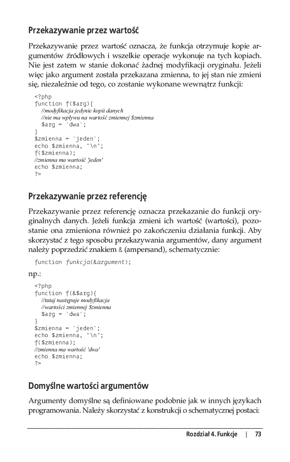 Fragment „PHP 5. Leksykon kieszonkowy” — strona 8 z 26