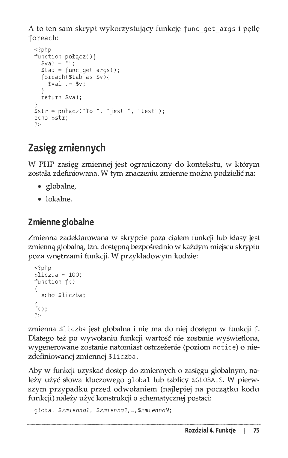 Fragment „PHP 5. Leksykon kieszonkowy” — strona 10 z 26