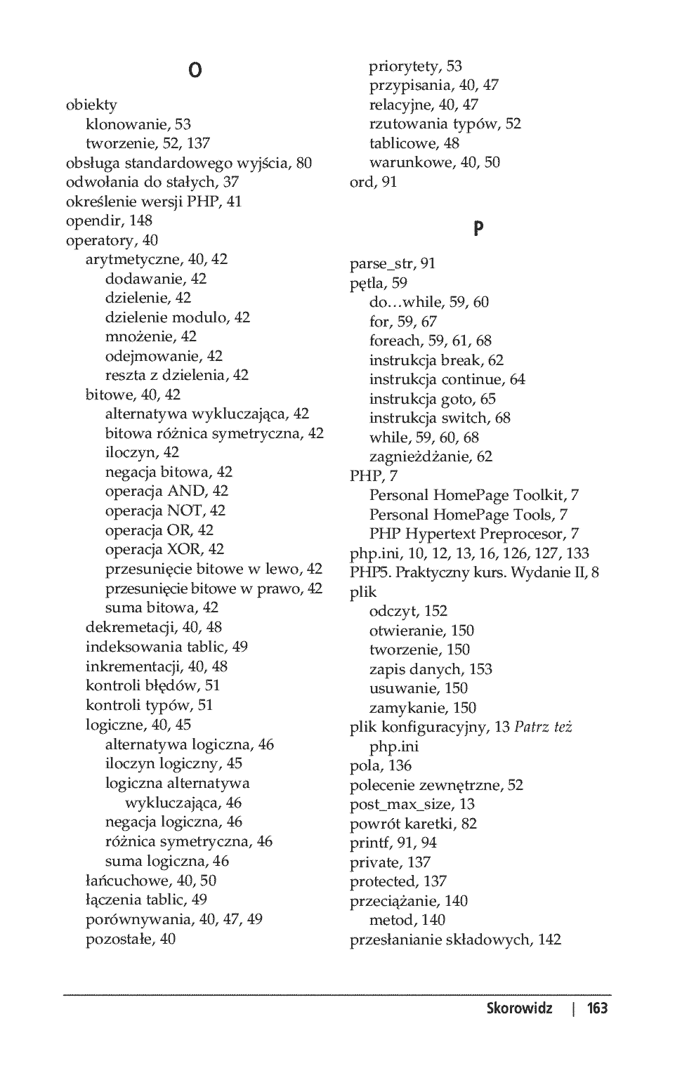 Fragment „PHP 5. Leksykon kieszonkowy” — strona 21 z 26