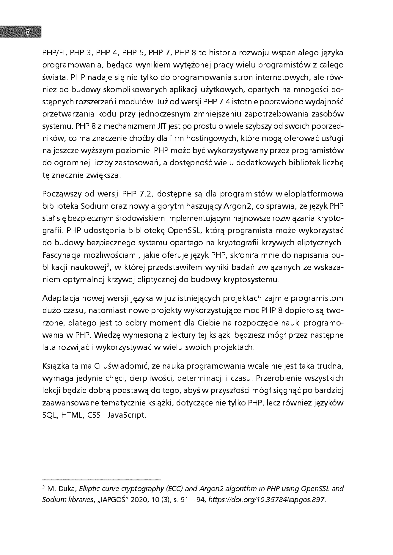 Fragment „PHP 8 i SQL. Programowanie dla początkujących w 43 lekcjach” — strona 6 z 22