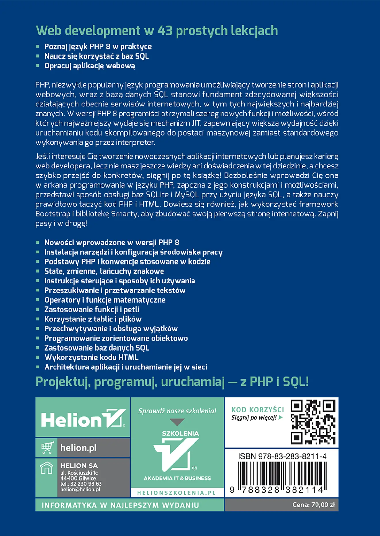 Fragment „PHP 8 i SQL. Programowanie dla początkujących w 43 lekcjach” — strona 22 z 22