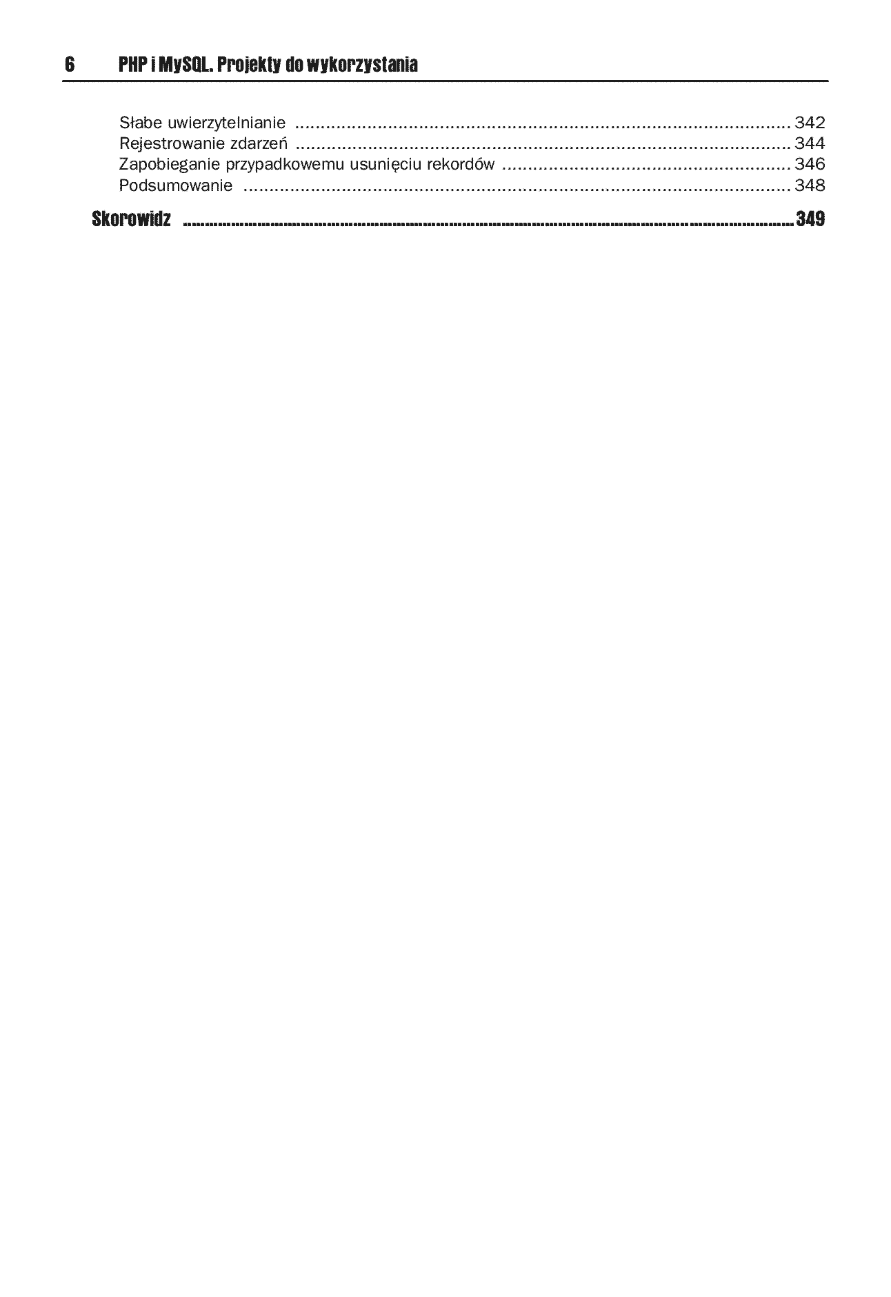 Fragment „PHP i MySQL. Projekty do wykorzystania” — strona 5 z 30