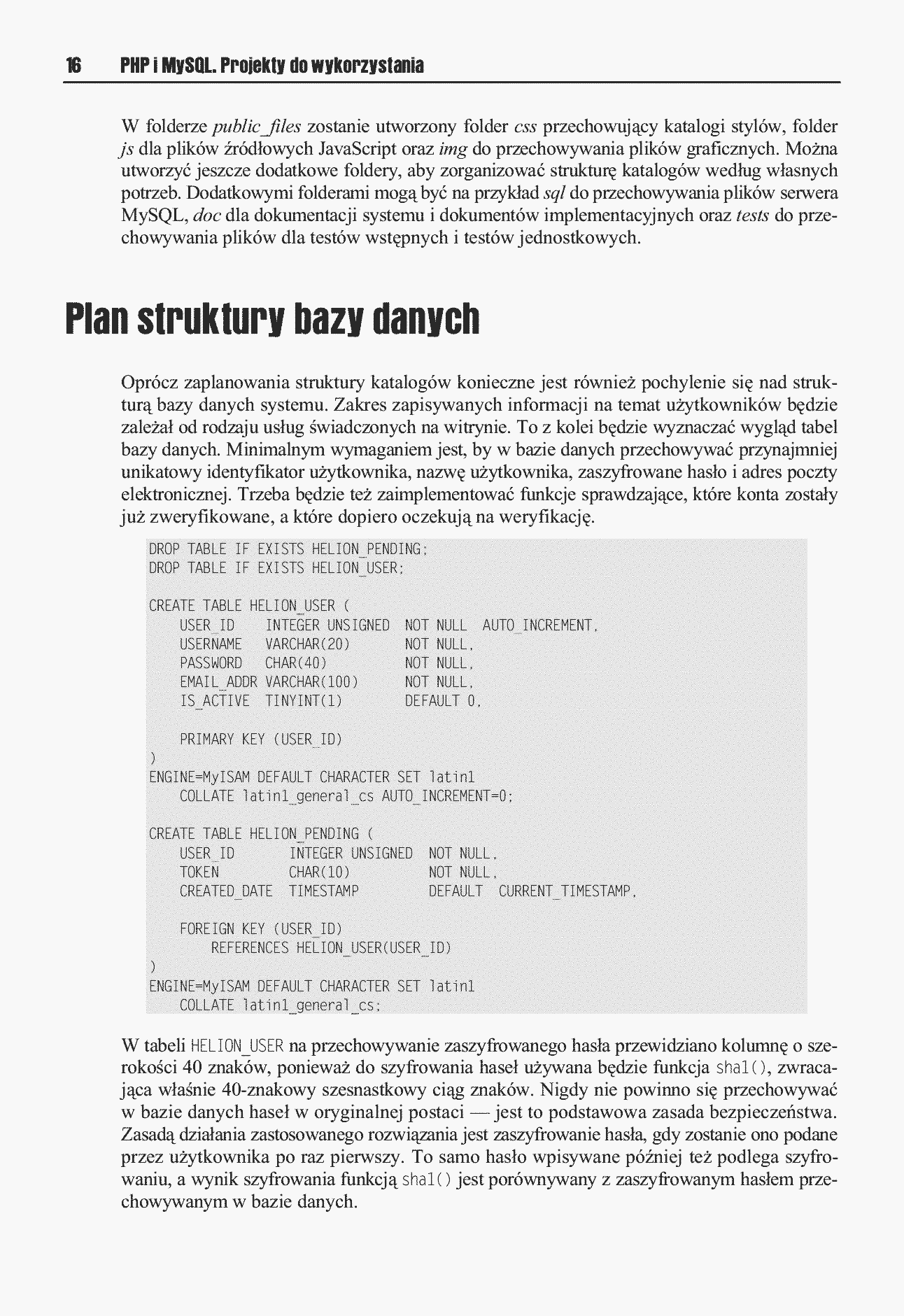 Fragment „PHP i MySQL. Projekty do wykorzystania” — strona 7 z 30