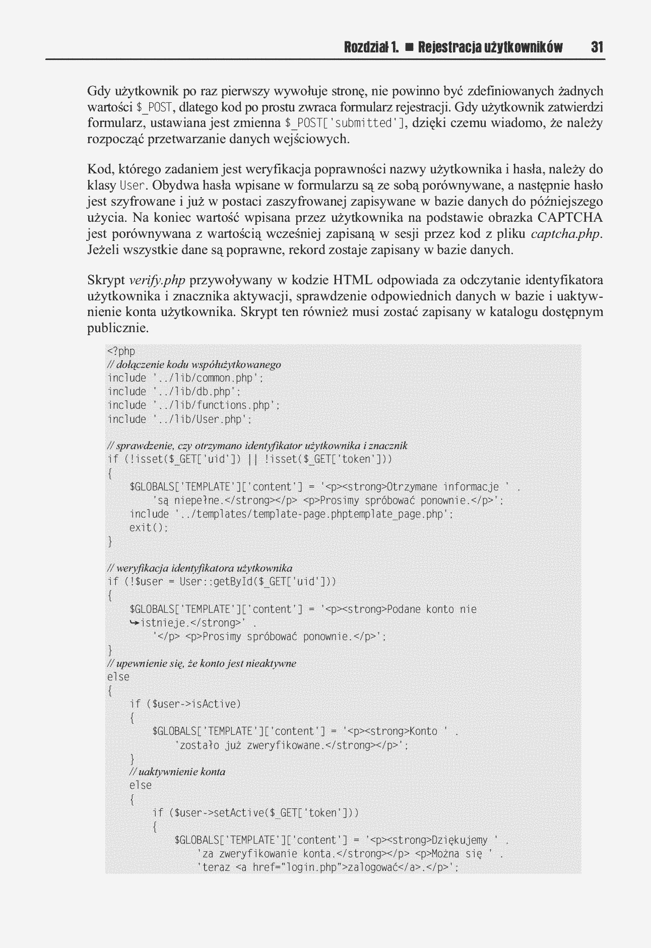 Fragment „PHP i MySQL. Projekty do wykorzystania” — strona 22 z 30