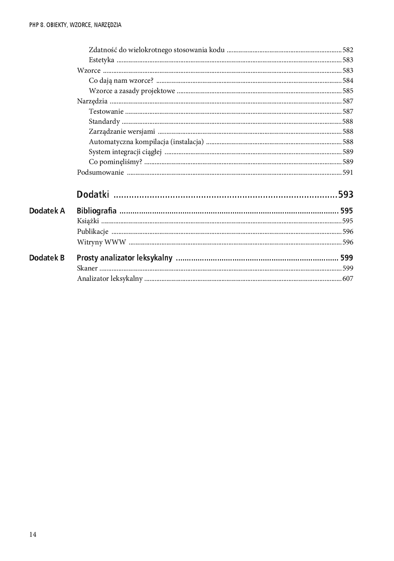 Fragment „PHP 8. Obiekty, wzorce, narzędzia. Poznaj obiektowe usprawnienia języka PHP, wzorce projektowe i niezbędne narzędzia programistyczne. Wydanie VI” — strona 12 z 30