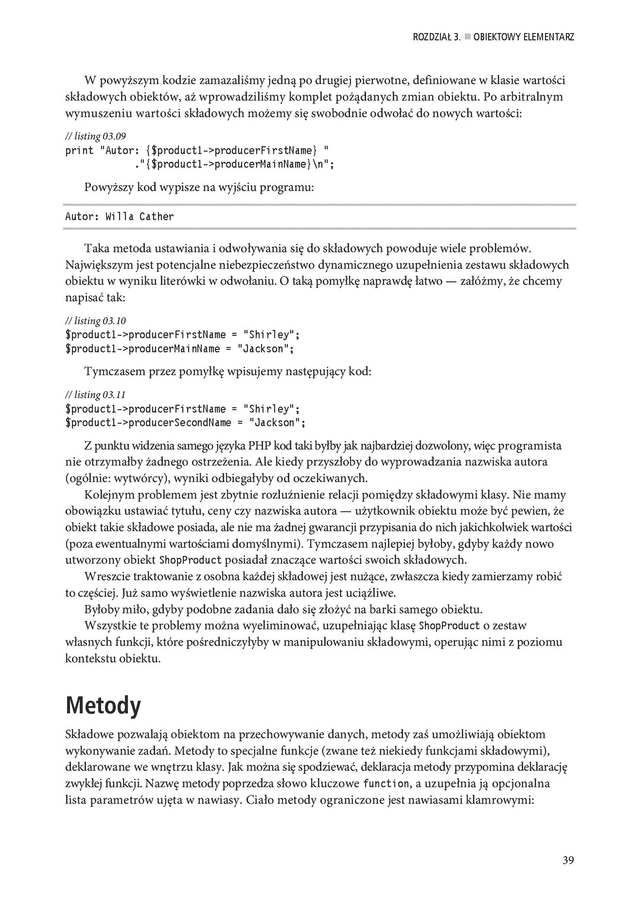 Fragment „PHP 8. Obiekty, wzorce, narzędzia. Poznaj obiektowe usprawnienia języka PHP, wzorce projektowe i niezbędne narzędzia programistyczne. Wydanie VI” — strona 17 z 30