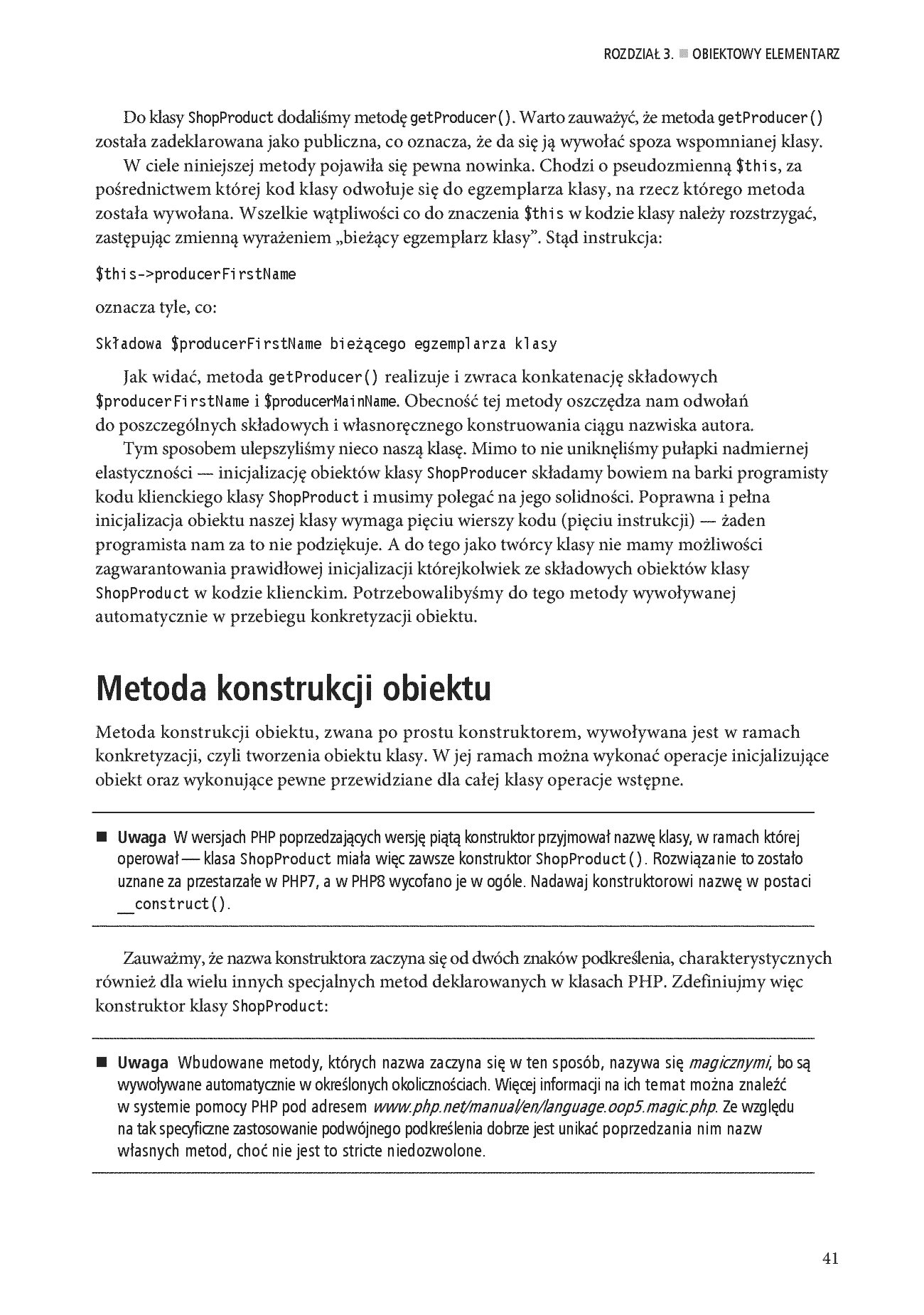 Fragment „PHP 8. Obiekty, wzorce, narzędzia. Poznaj obiektowe usprawnienia języka PHP, wzorce projektowe i niezbędne narzędzia programistyczne. Wydanie VI” — strona 19 z 30