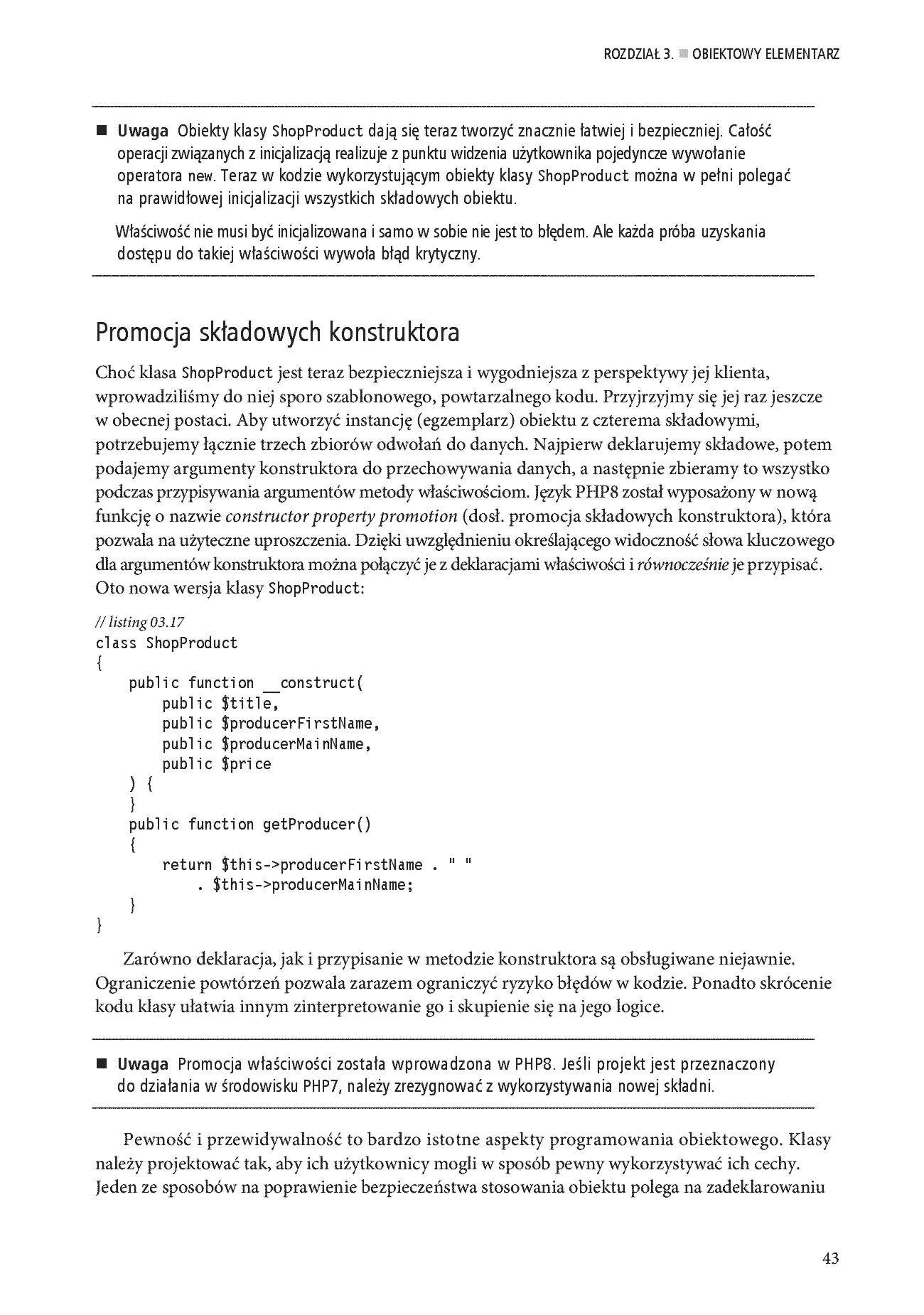 Fragment „PHP 8. Obiekty, wzorce, narzędzia. Poznaj obiektowe usprawnienia języka PHP, wzorce projektowe i niezbędne narzędzia programistyczne. Wydanie VI” — strona 21 z 30