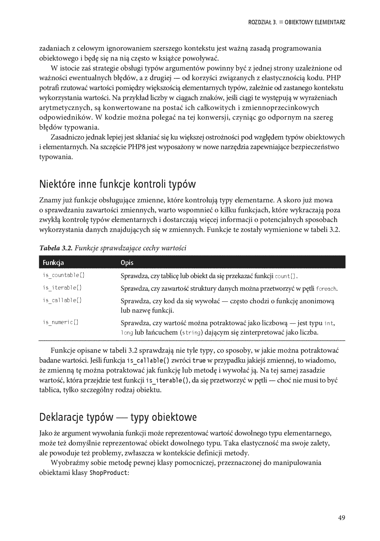 Fragment „PHP 8. Obiekty, wzorce, narzędzia. Poznaj obiektowe usprawnienia języka PHP, wzorce projektowe i niezbędne narzędzia programistyczne. Wydanie VI” — strona 27 z 30