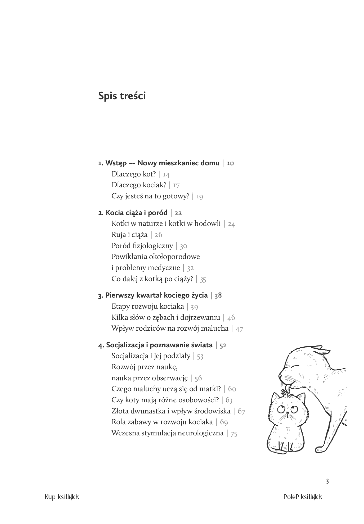 Fragment „Szczęśliwe kociństwo. Jak zadbać o kota w pierwszym roku życia” — strona 3 z 22