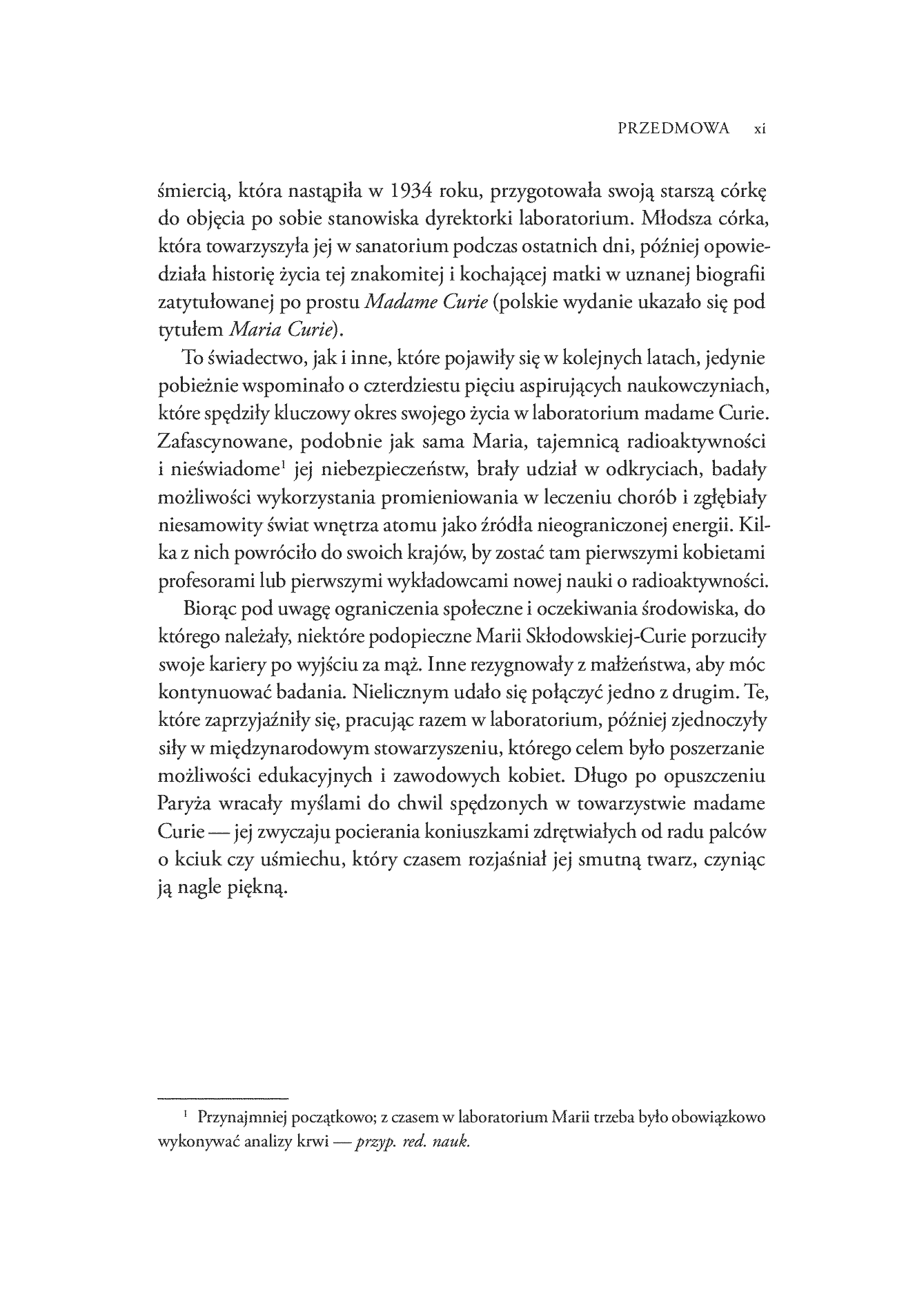 Fragment „Pierwiastki Marii Skłodowskiej-Curie. Jak blask radu oświetlił drogę kobietom w świecie nauki” — strona 7 z 30
