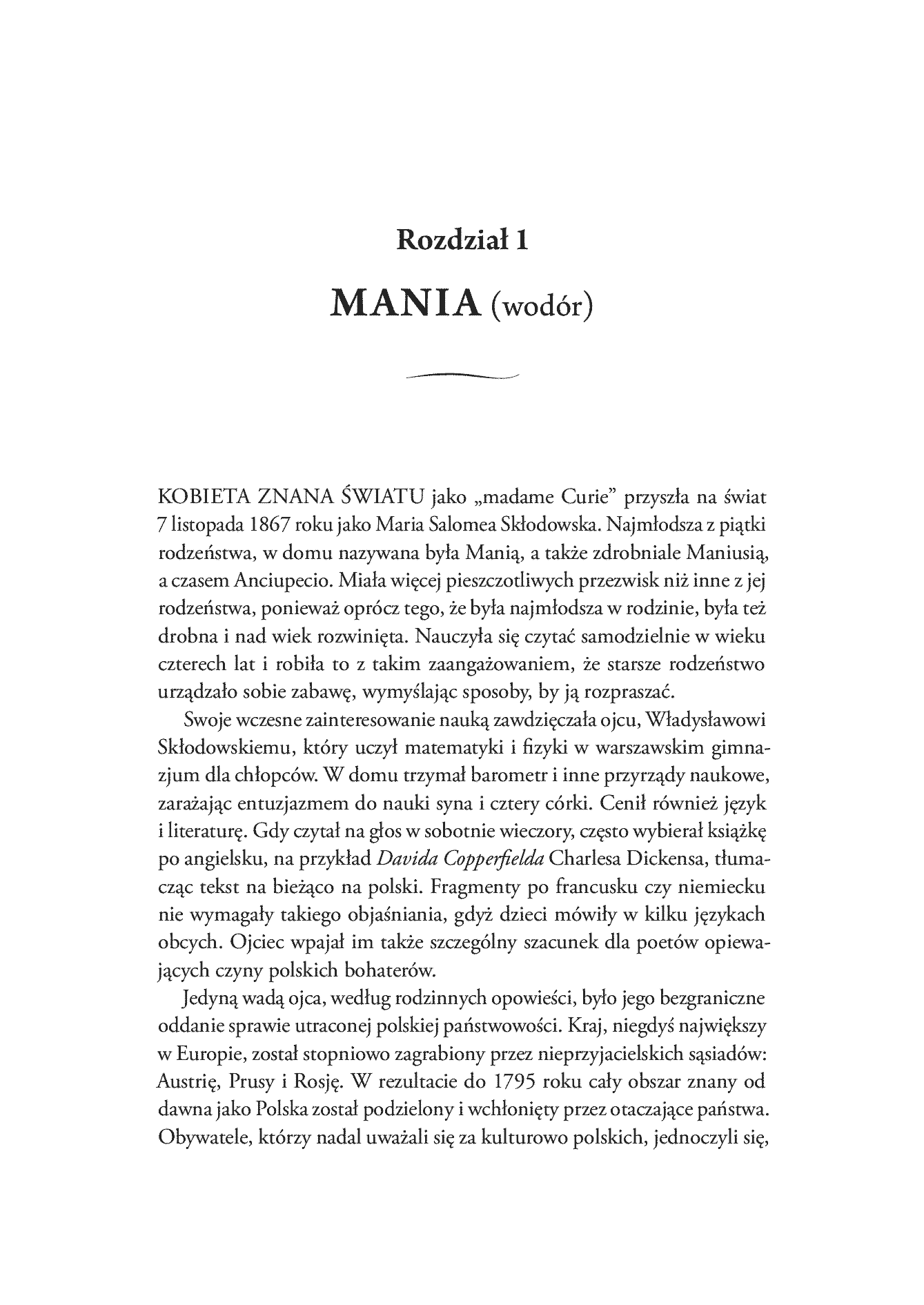 Fragment „Pierwiastki Marii Skłodowskiej-Curie. Jak blask radu oświetlił drogę kobietom w świecie nauki” — strona 11 z 30