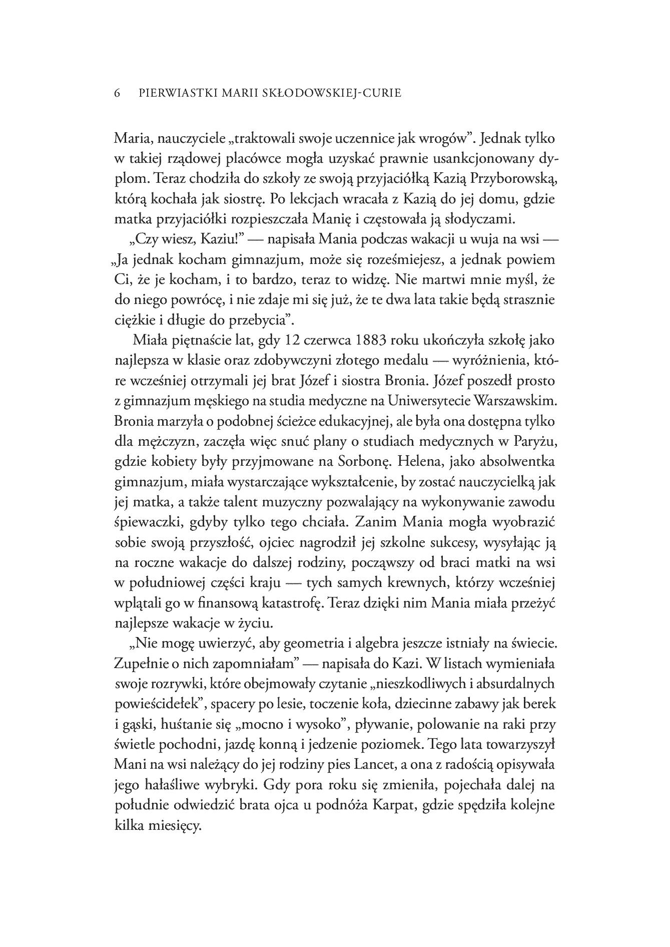 Fragment „Pierwiastki Marii Skłodowskiej-Curie. Jak blask radu oświetlił drogę kobietom w świecie nauki” — strona 14 z 30