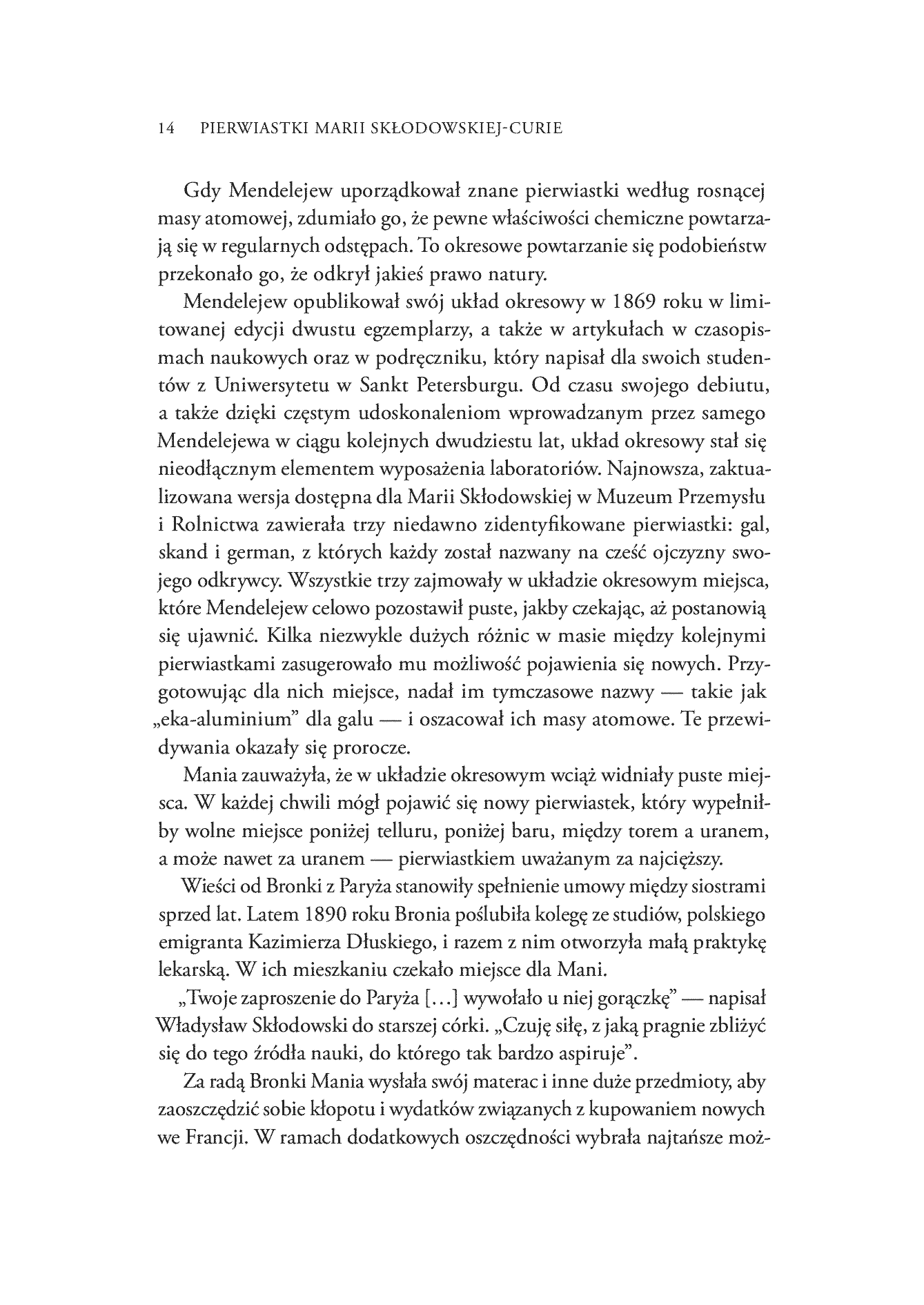 Fragment „Pierwiastki Marii Skłodowskiej-Curie. Jak blask radu oświetlił drogę kobietom w świecie nauki” — strona 22 z 30