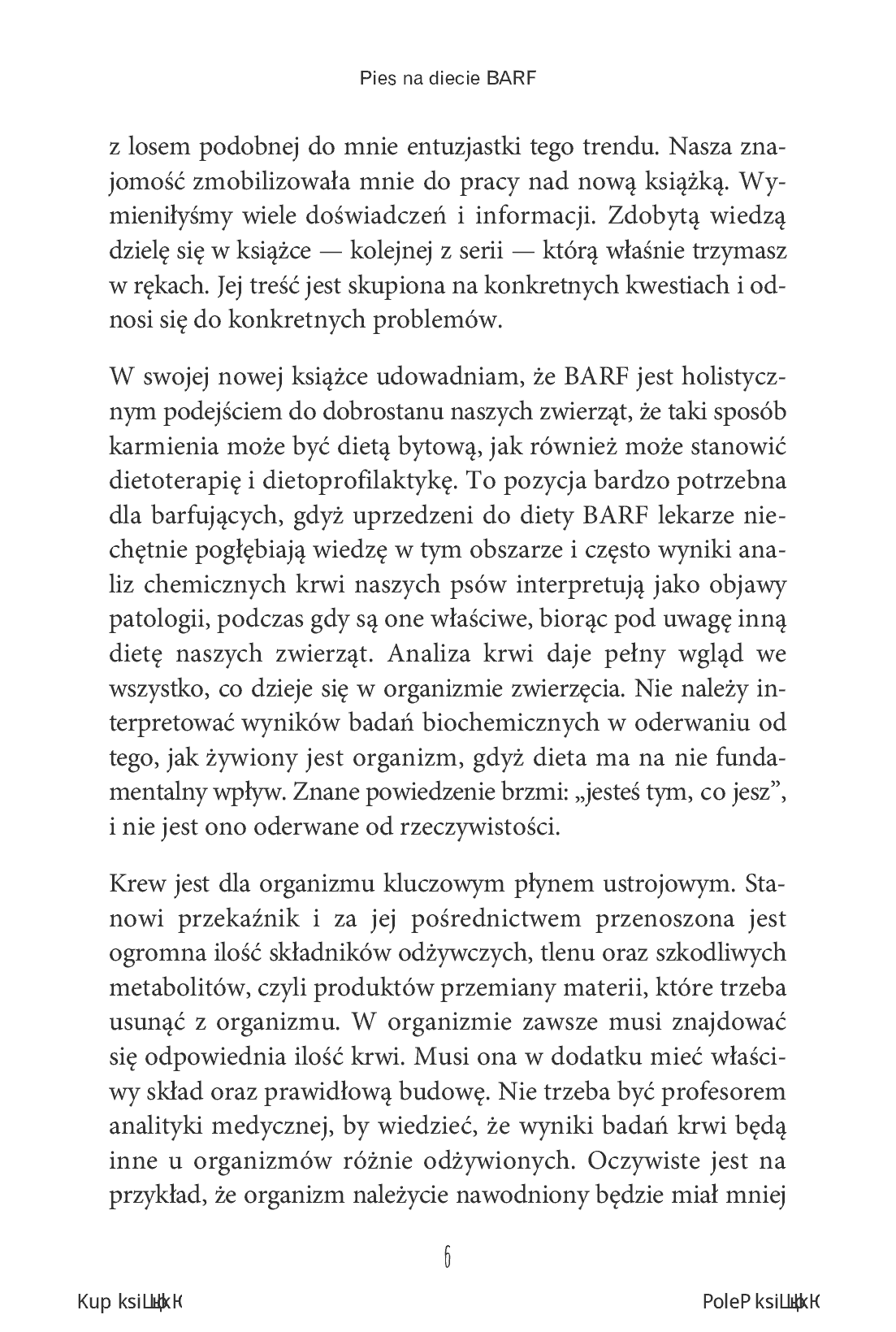Fragment „Pies na diecie BARF. Komponowanie i modyfikowanie diety BARF na podstawie stanu zdrowia i wyników analitycznych psa” — strona 6 z 24
