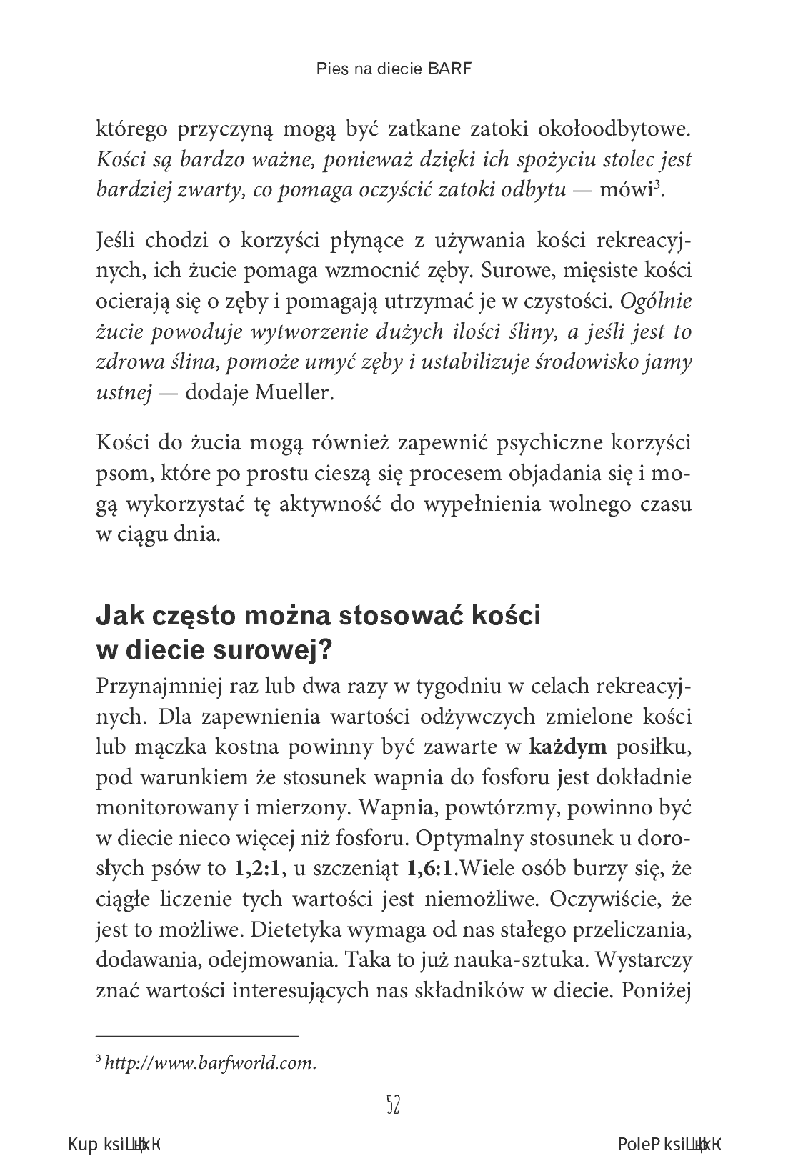 Fragment „Pies na diecie BARF. Komponowanie i modyfikowanie diety BARF na podstawie stanu zdrowia i wyników analitycznych psa” — strona 12 z 24