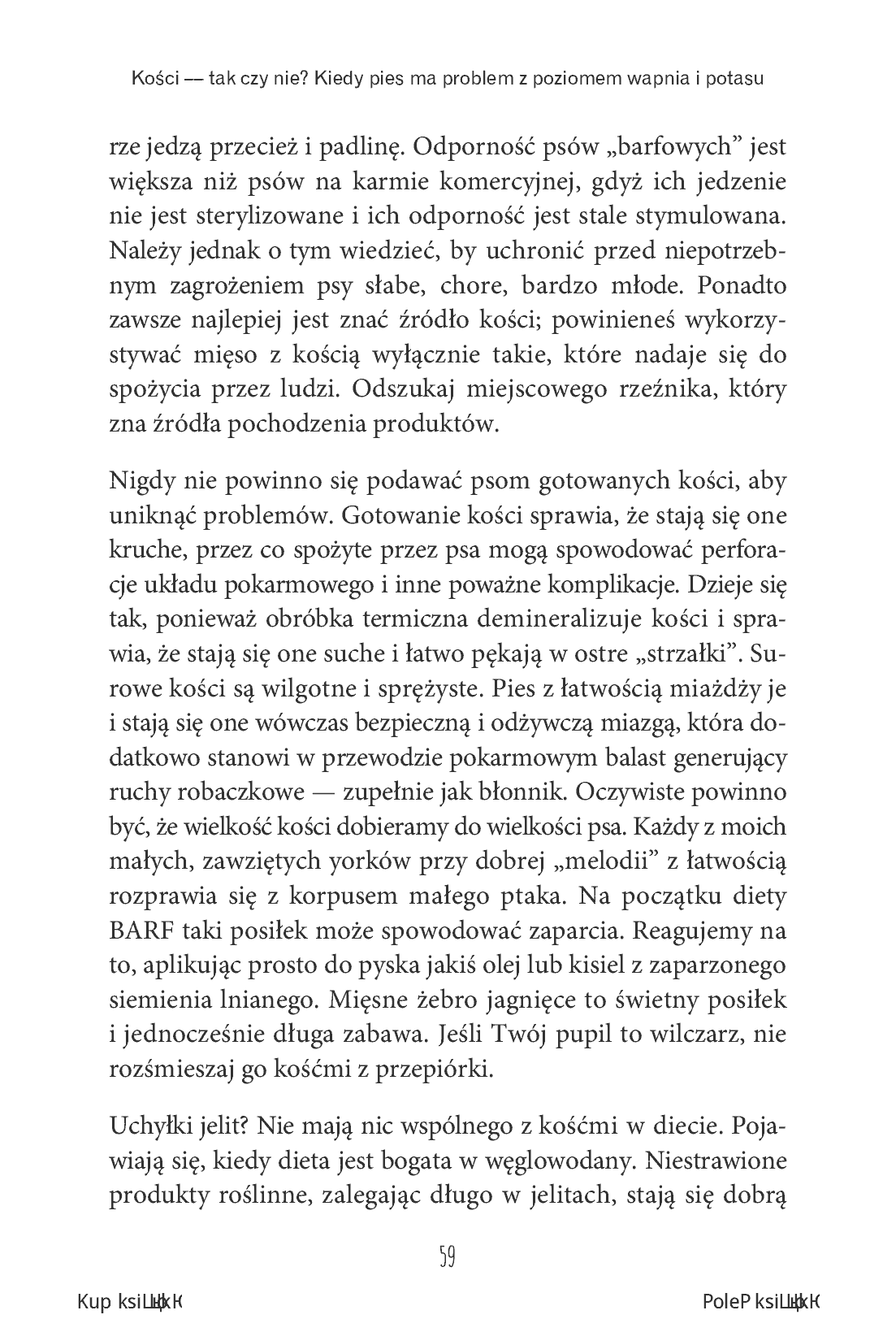 Fragment „Pies na diecie BARF. Komponowanie i modyfikowanie diety BARF na podstawie stanu zdrowia i wyników analitycznych psa” — strona 19 z 24